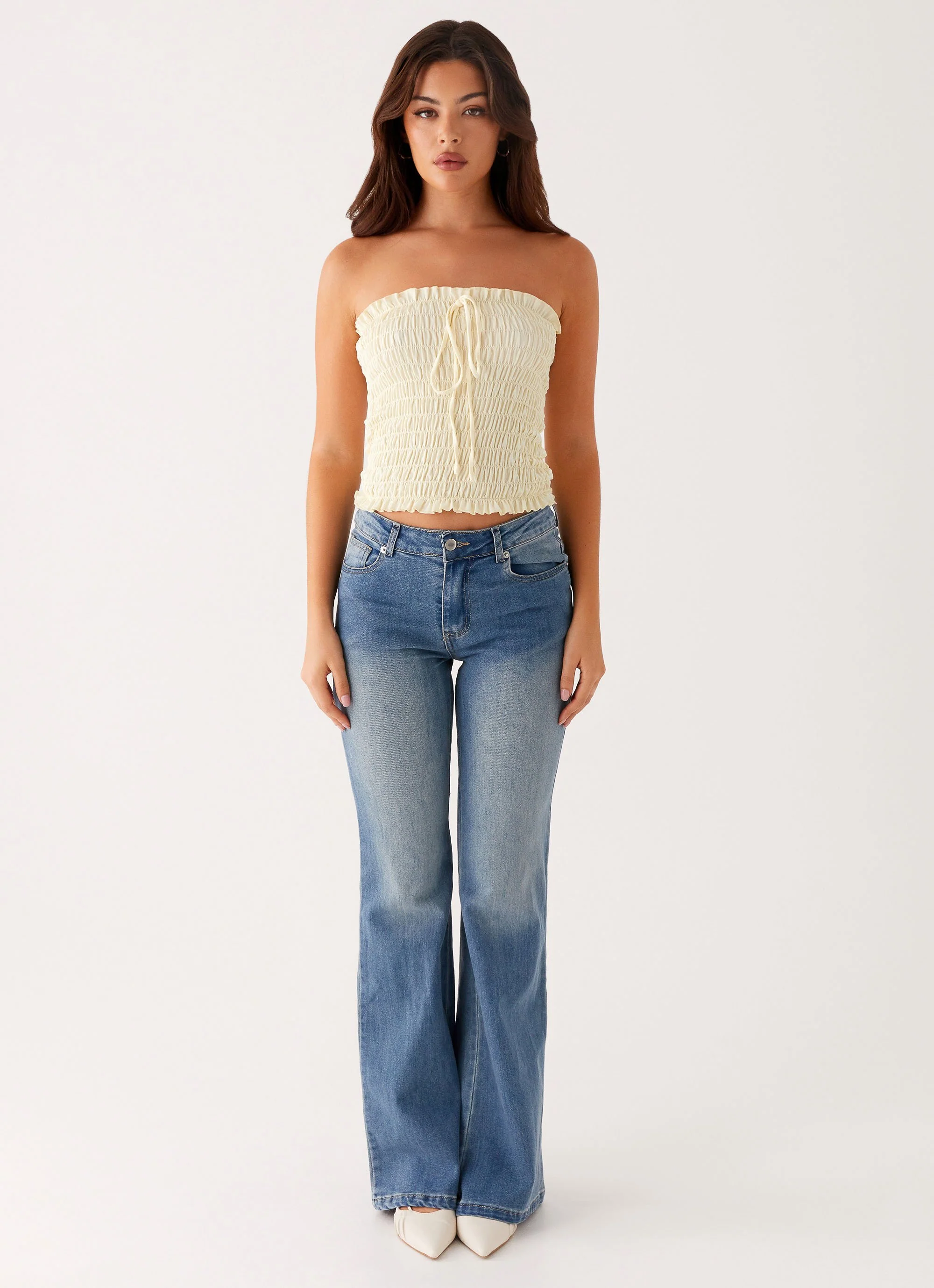 Tomi Bootleg Denim Jeans - Vintage Blue - Image 2