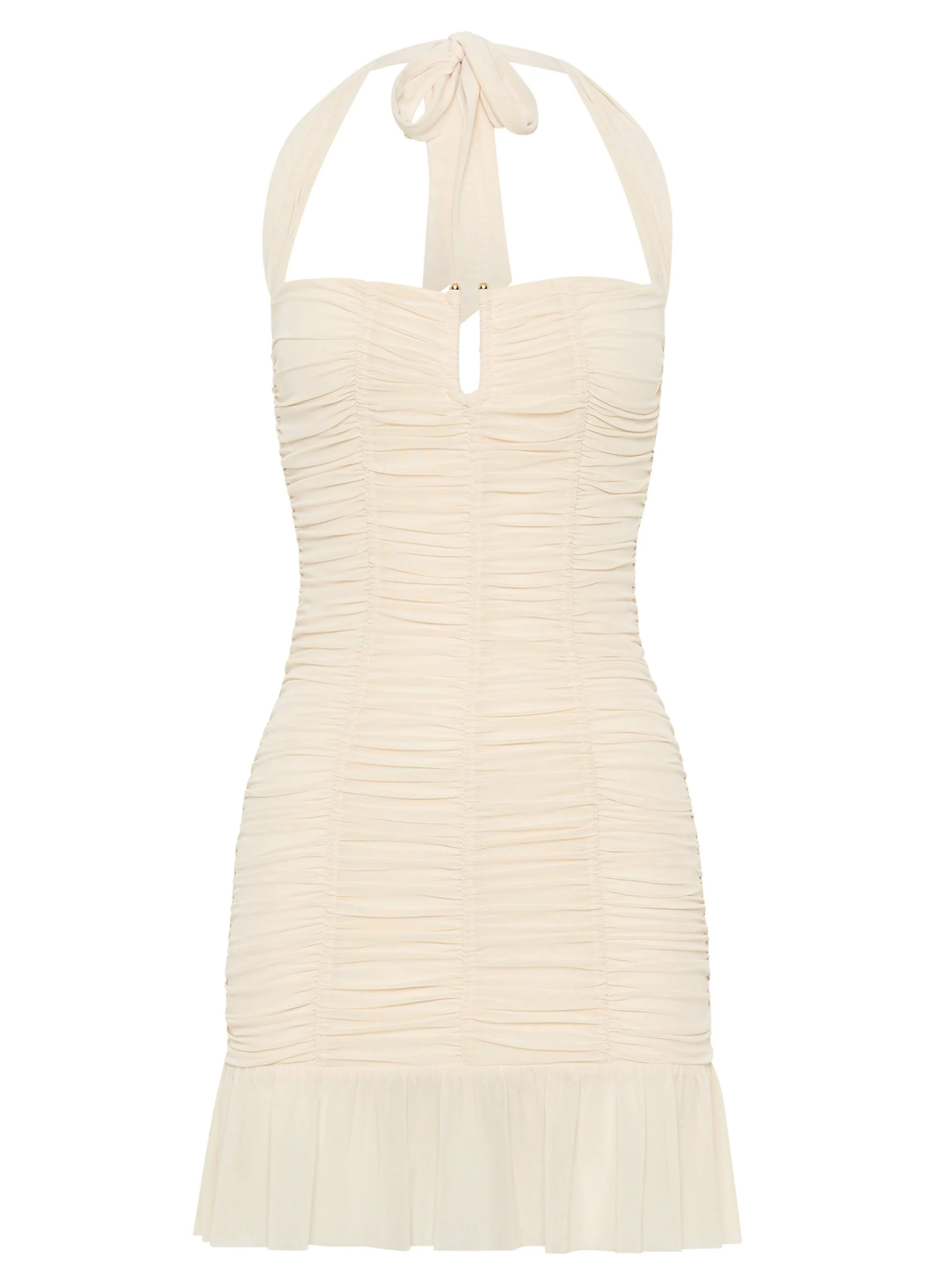 Toni Halter Mini dress - Lemon - Image 4