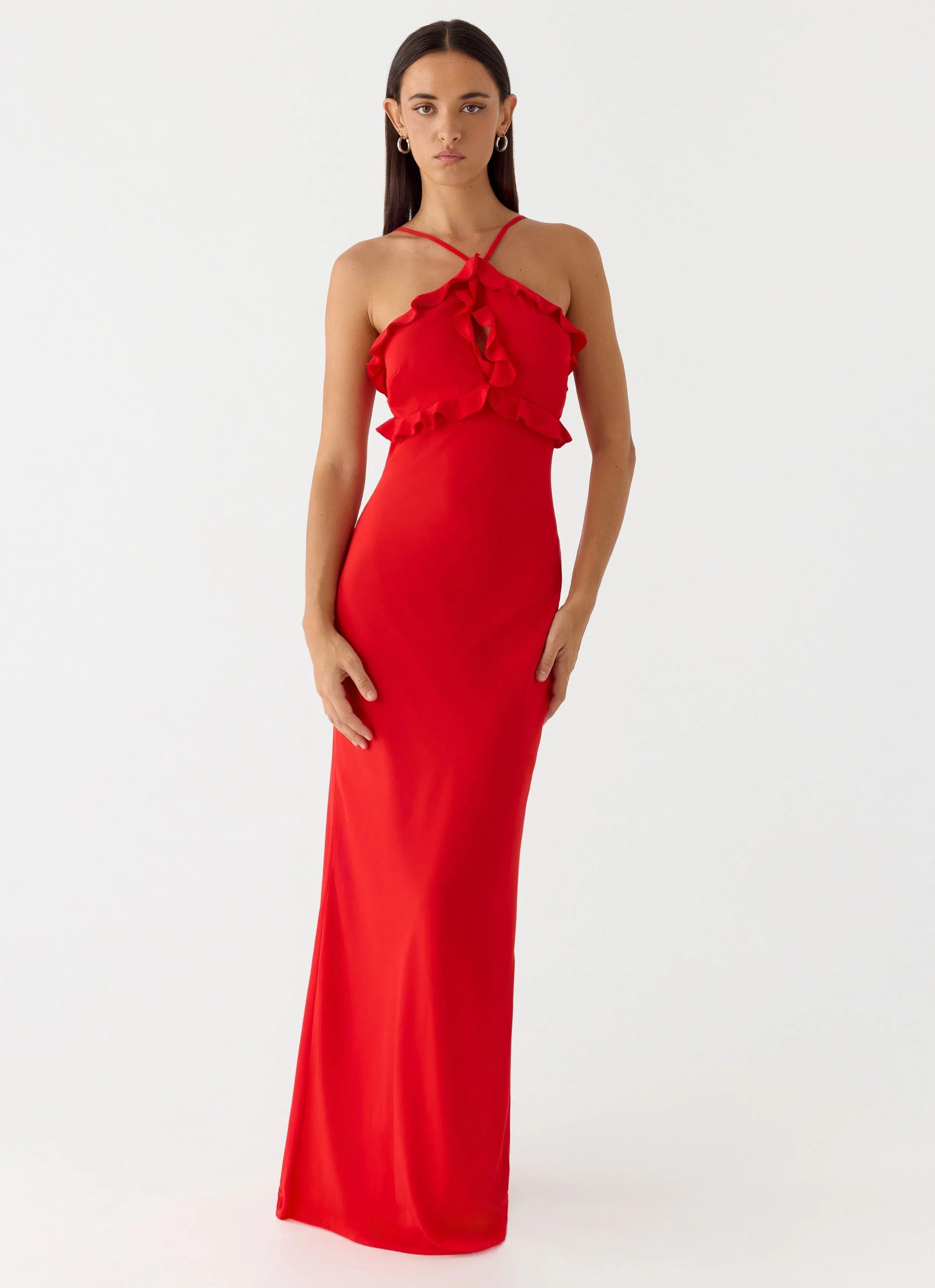 Trieste Maxi Dress - Red - Image 4
