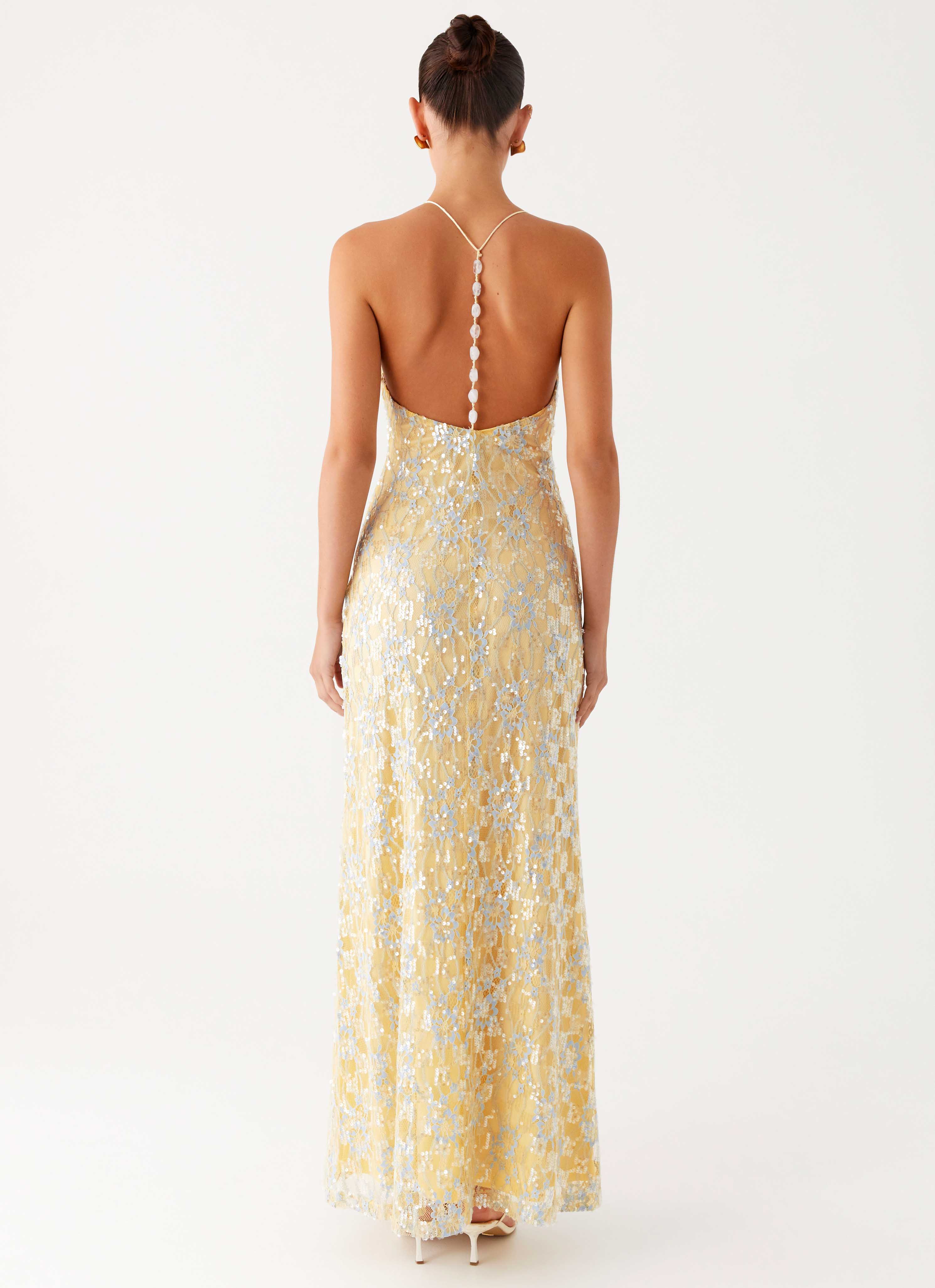 Truly Mine Maxi Dress - Yellow - Image 4