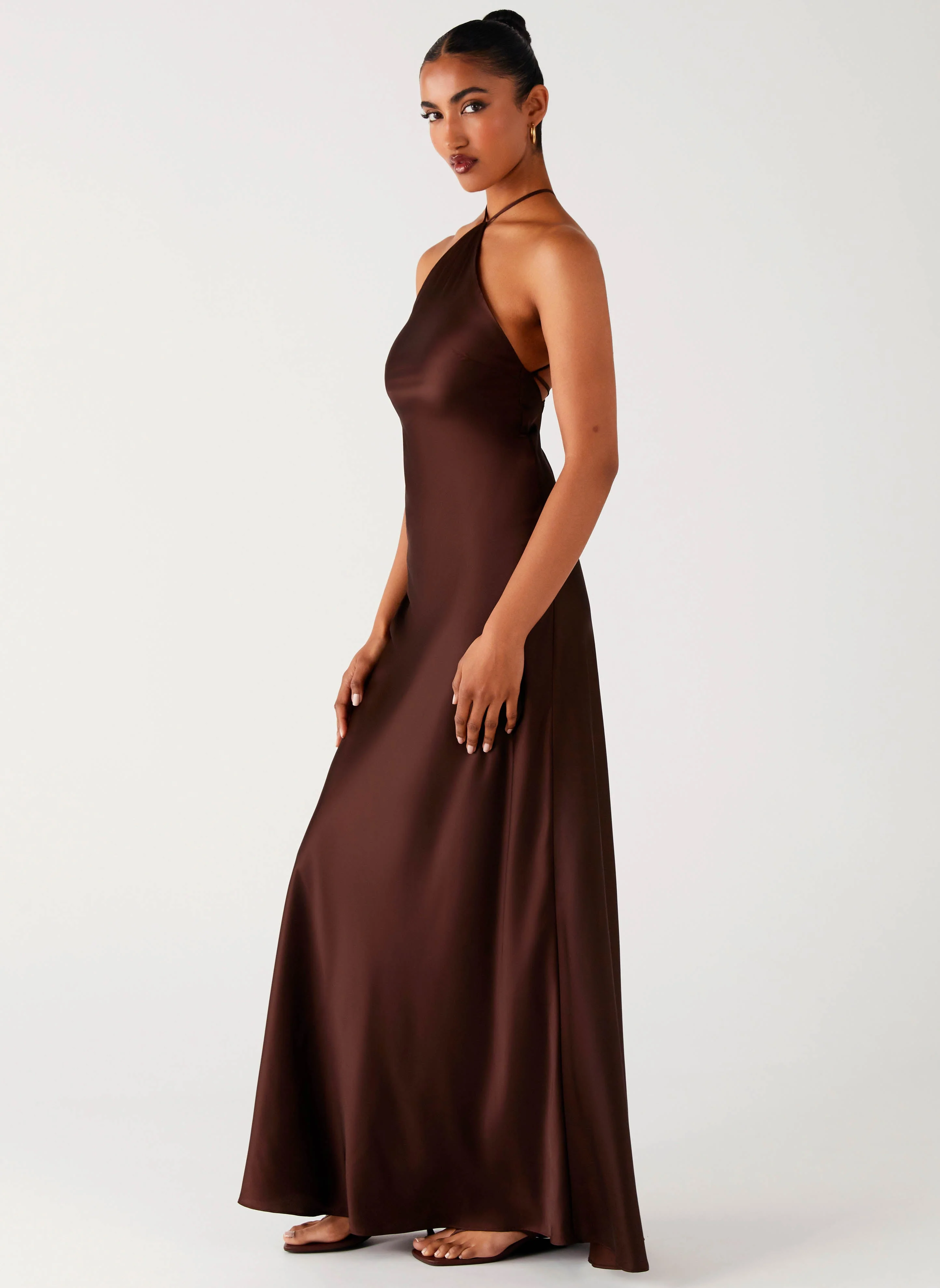 Tulama Maxi Dress - Chocolate - Image 3