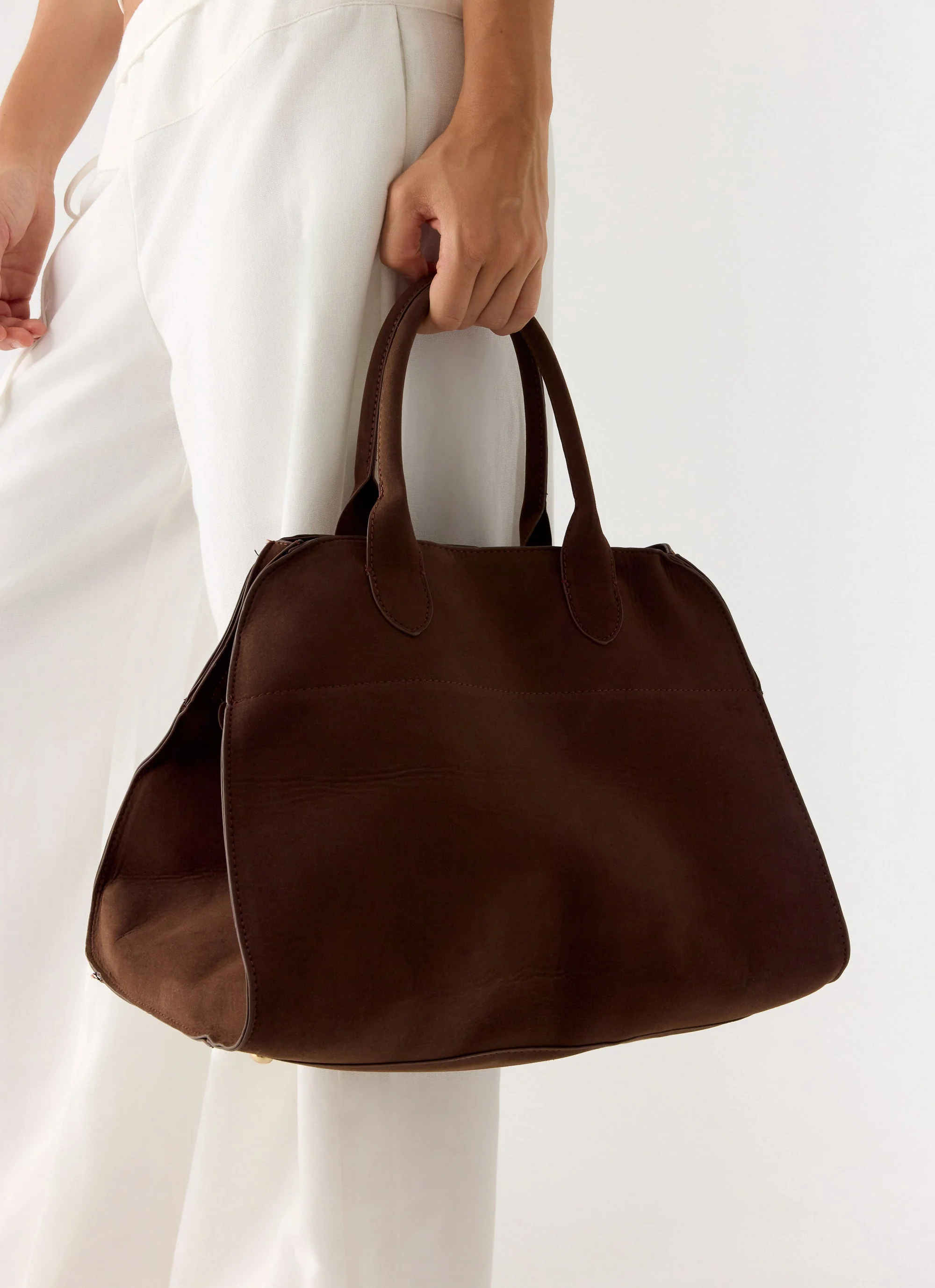 Twilight Drift Faux Suede Bag - Espresso - Image 4