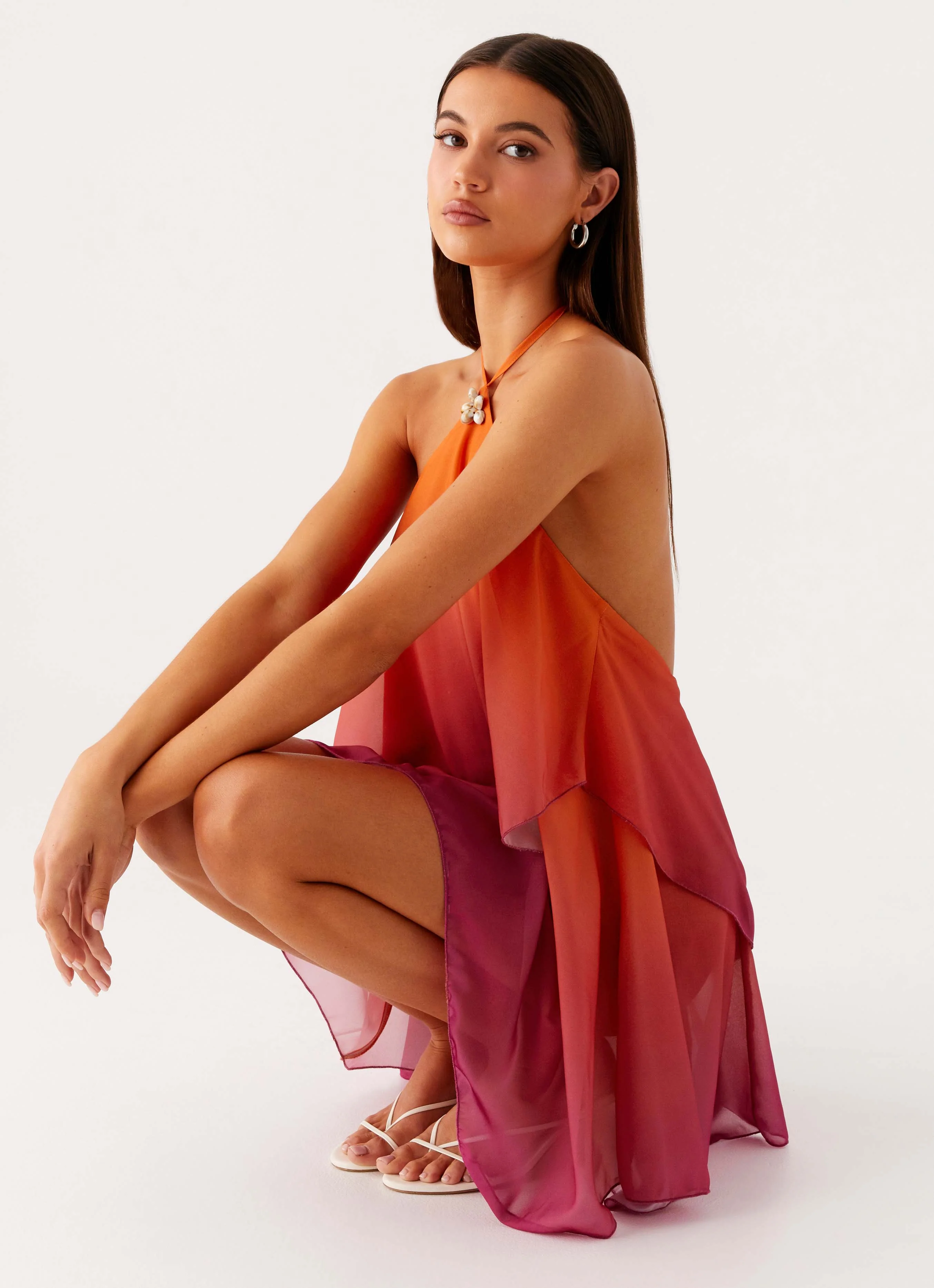 Twin Flame Mini Dress - Orange Gradient - Image 6