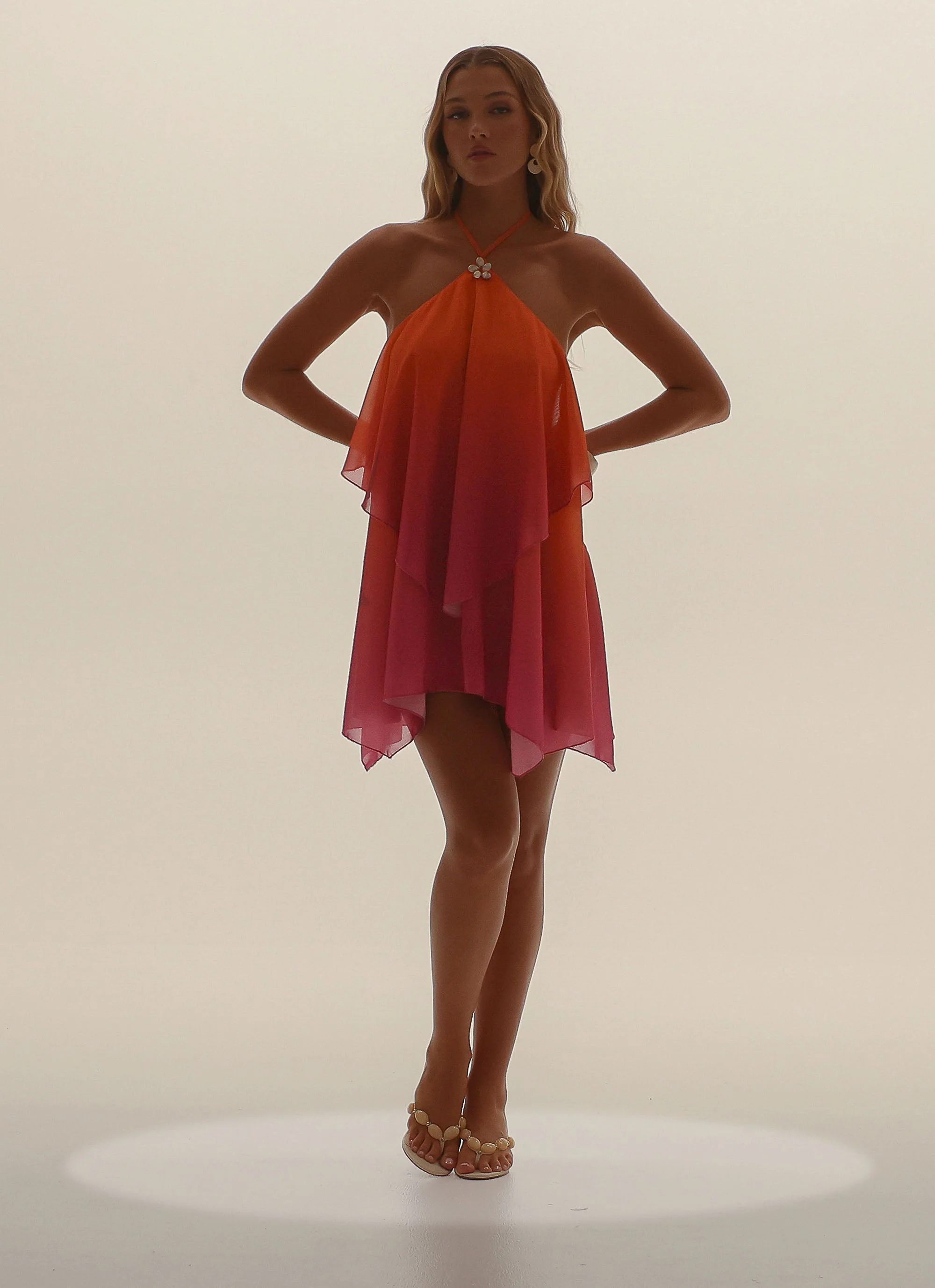 Twin Flame Mini Dress - Orange Gradient - Image 7