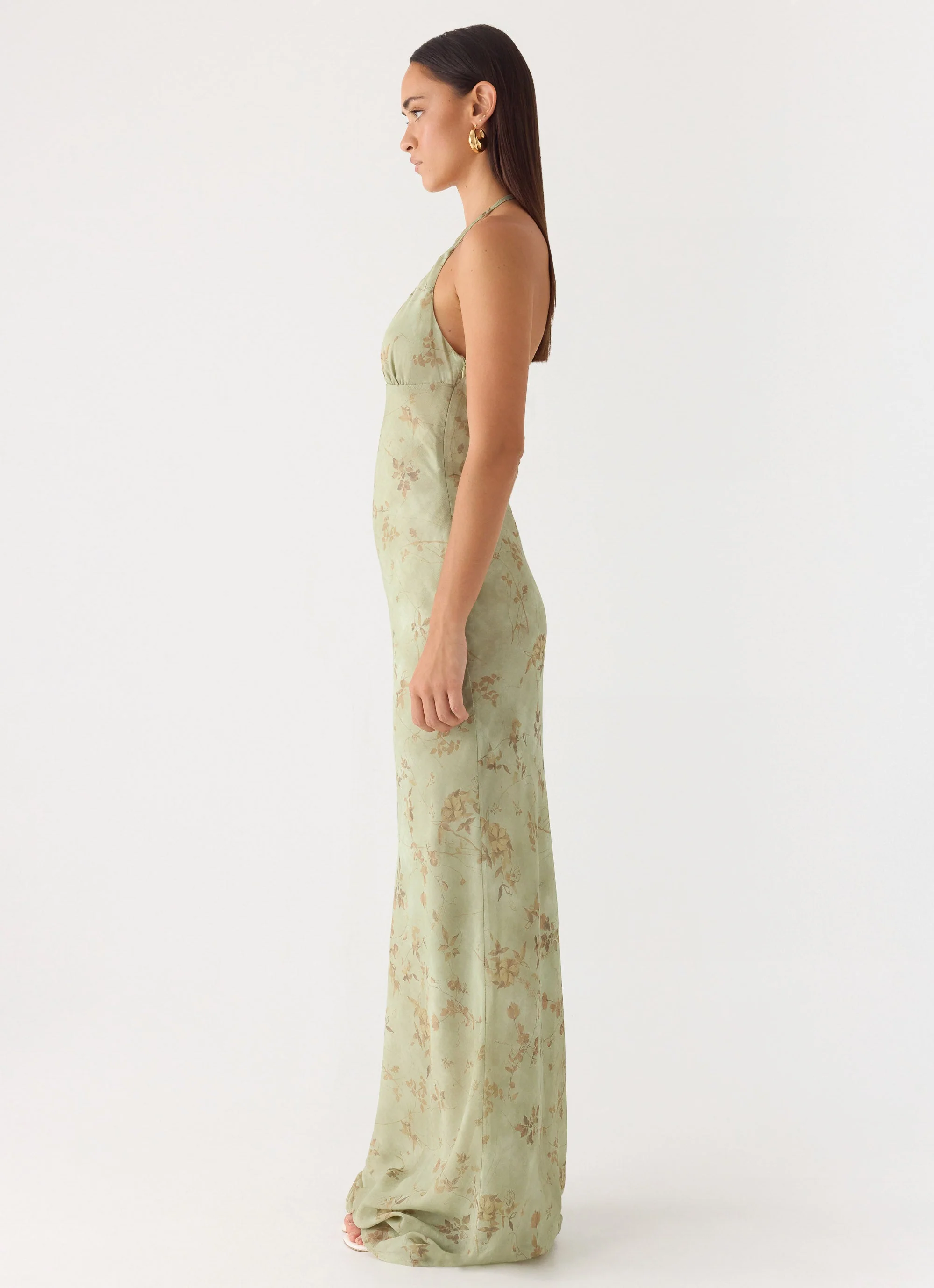 Ultra Quiet Halter Maxi Dress - Wispy Fern - Image 2