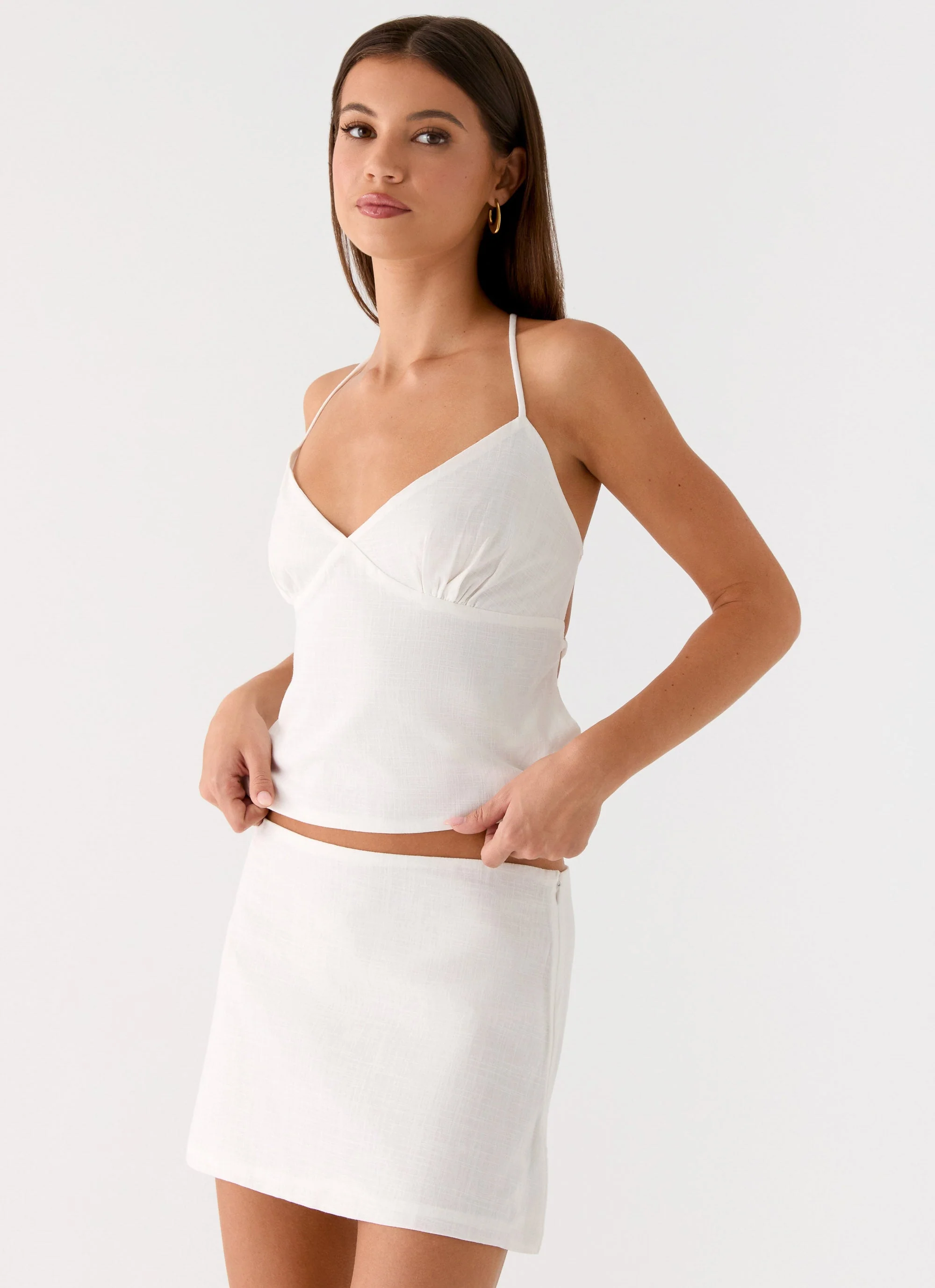 Under Heat Mini Skirt - White - Image 5
