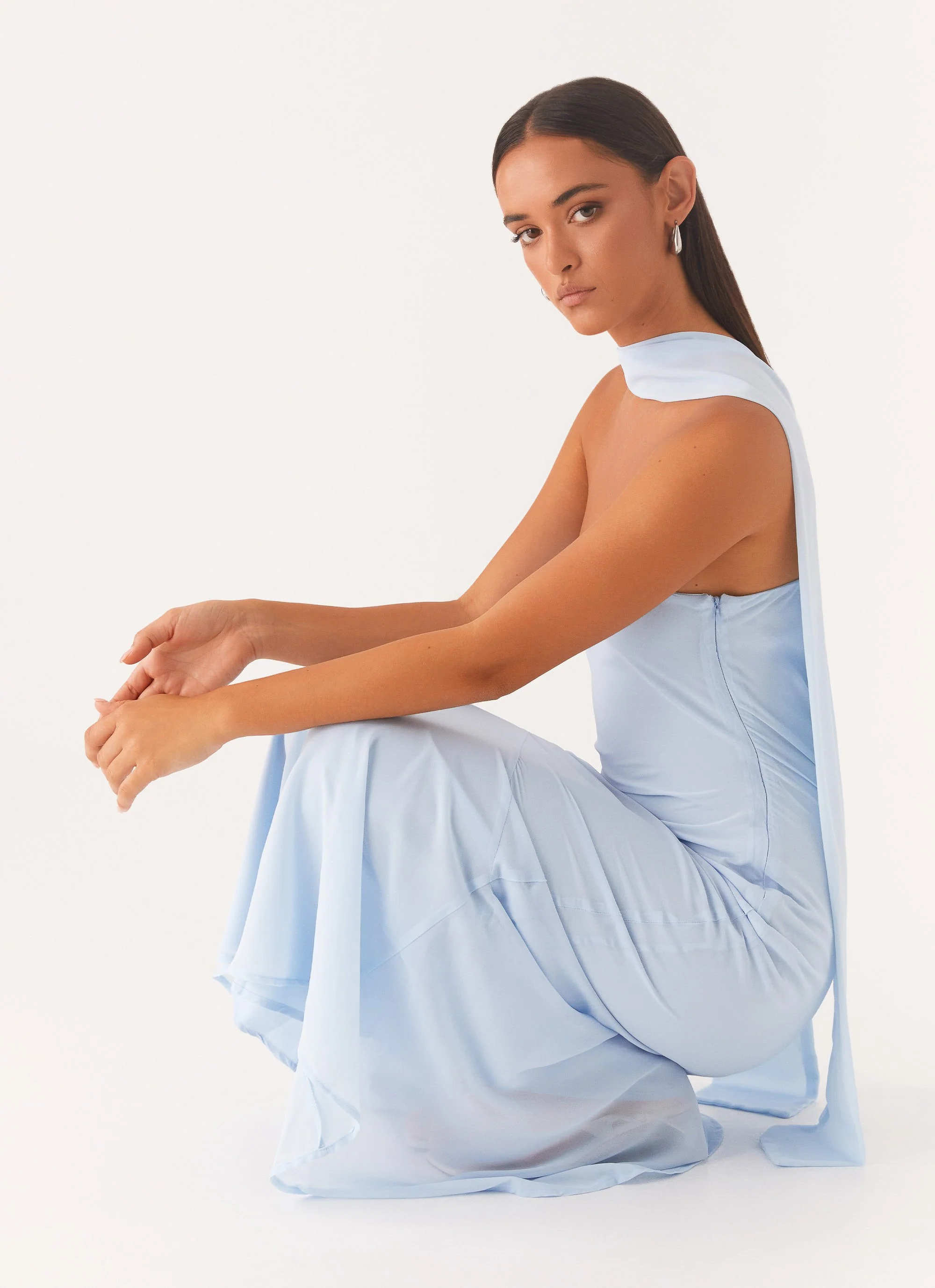 Under The Pagoda Maxi Dress - Blue - Image 5