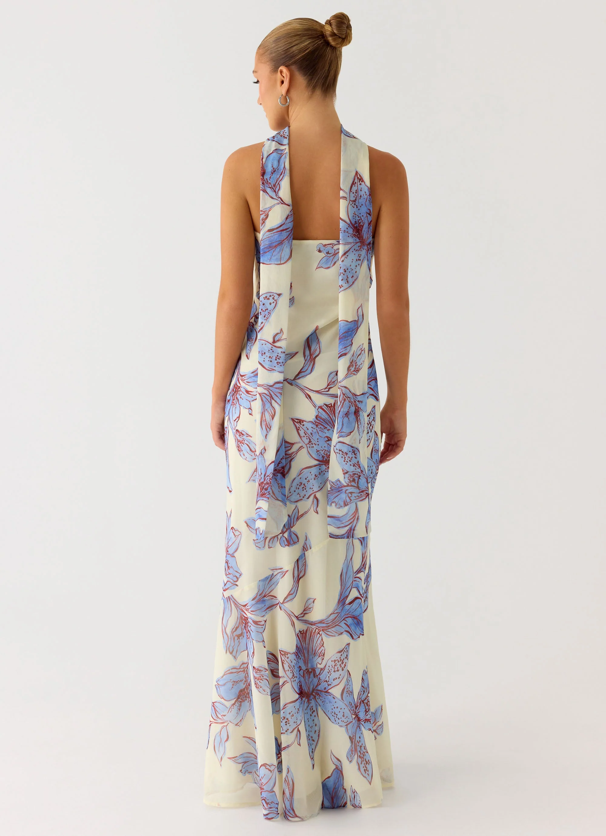 Under The Pagoda Maxi Dress - Violet Blossom - Image 5