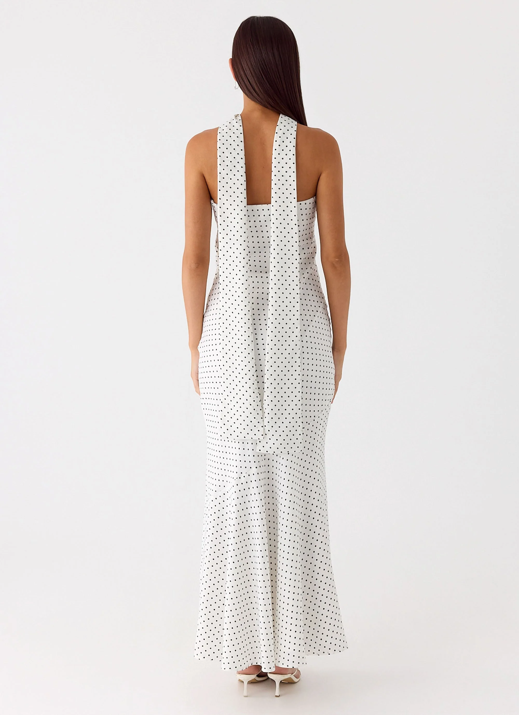 Under The Pagoda Maxi Dress - White Polkadot - Image 6