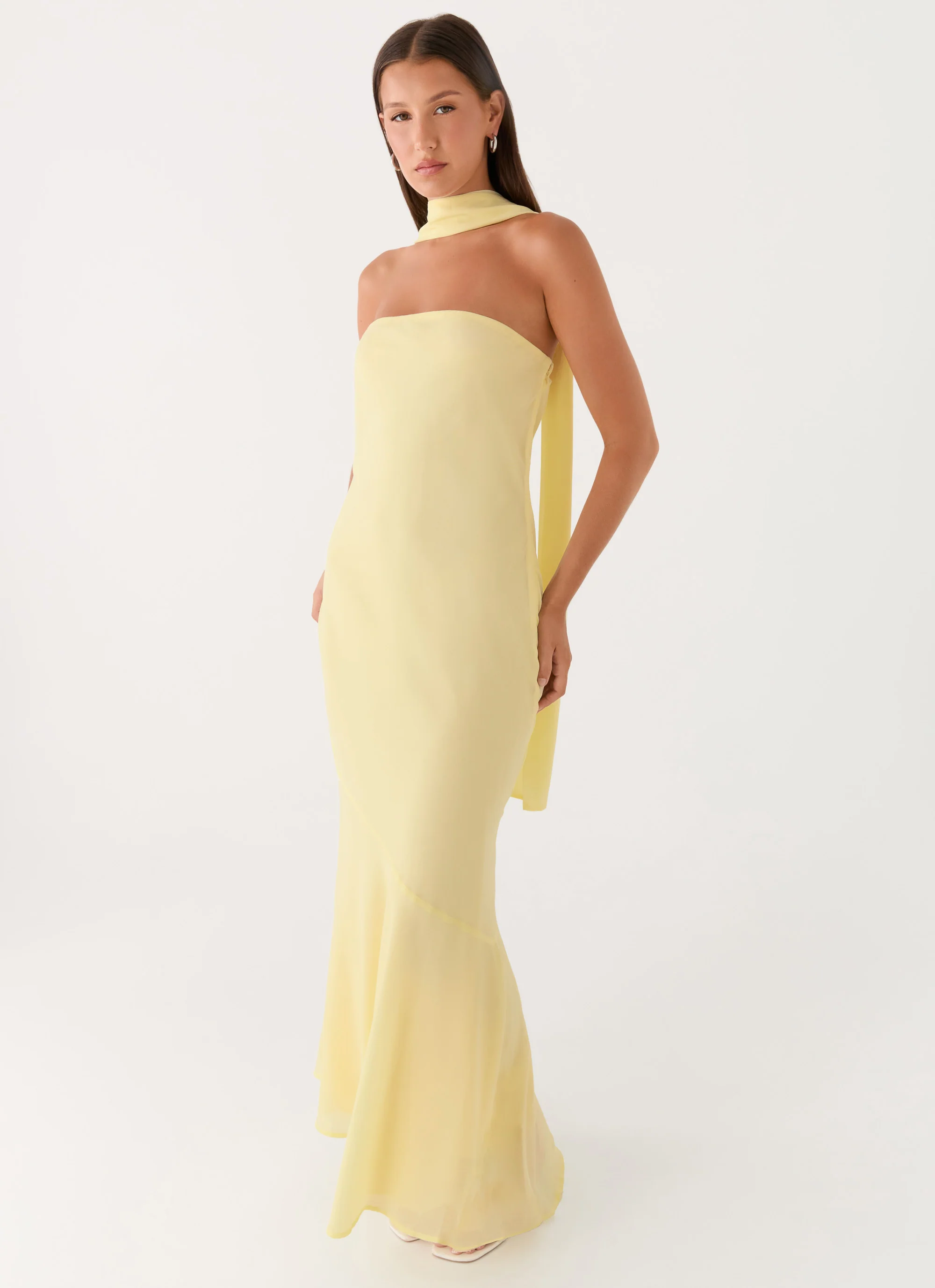 Under The Pagoda Maxi Dress - Yellow - Image 5