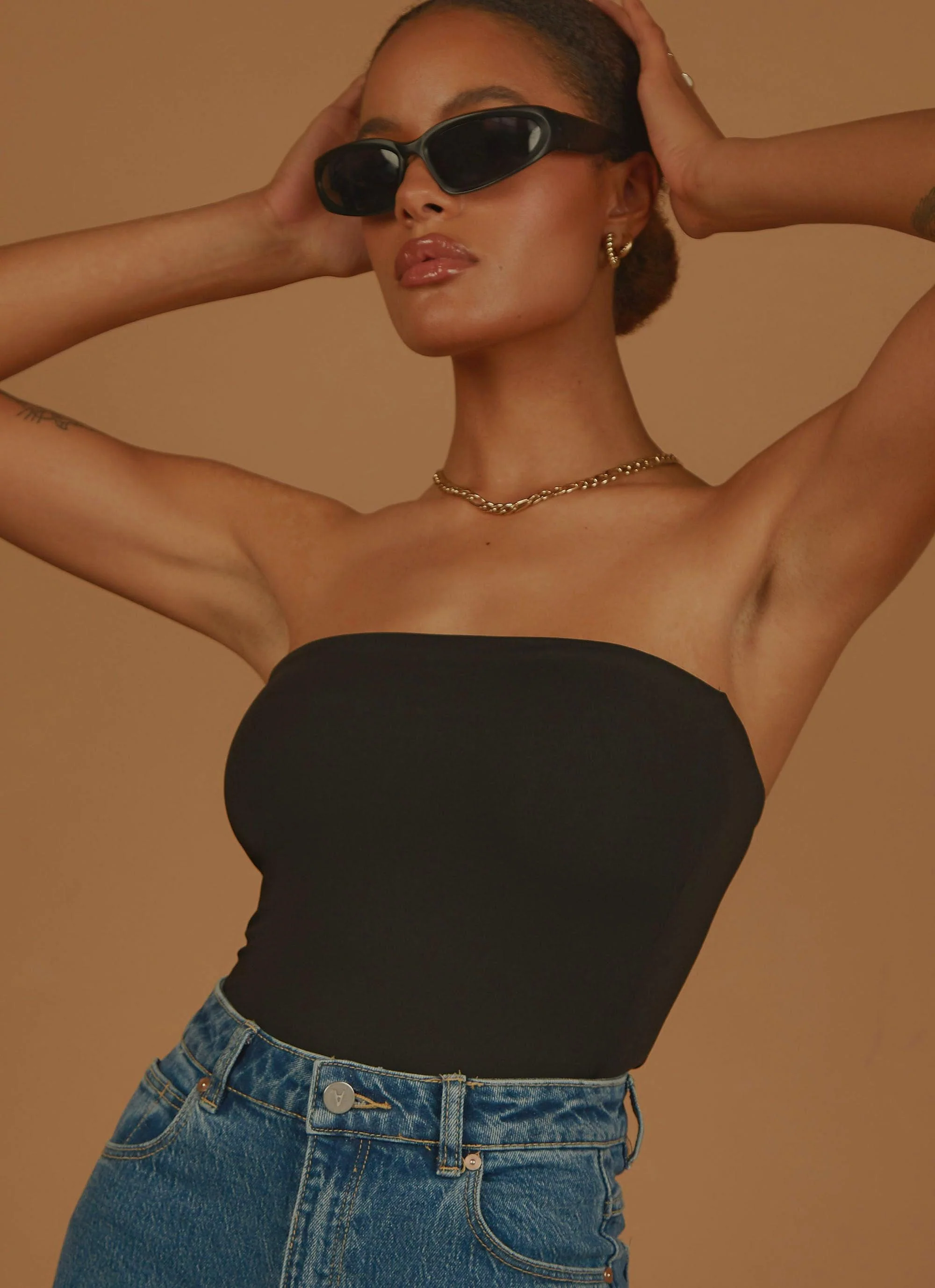Uptown Tube Top - Black - Image 6