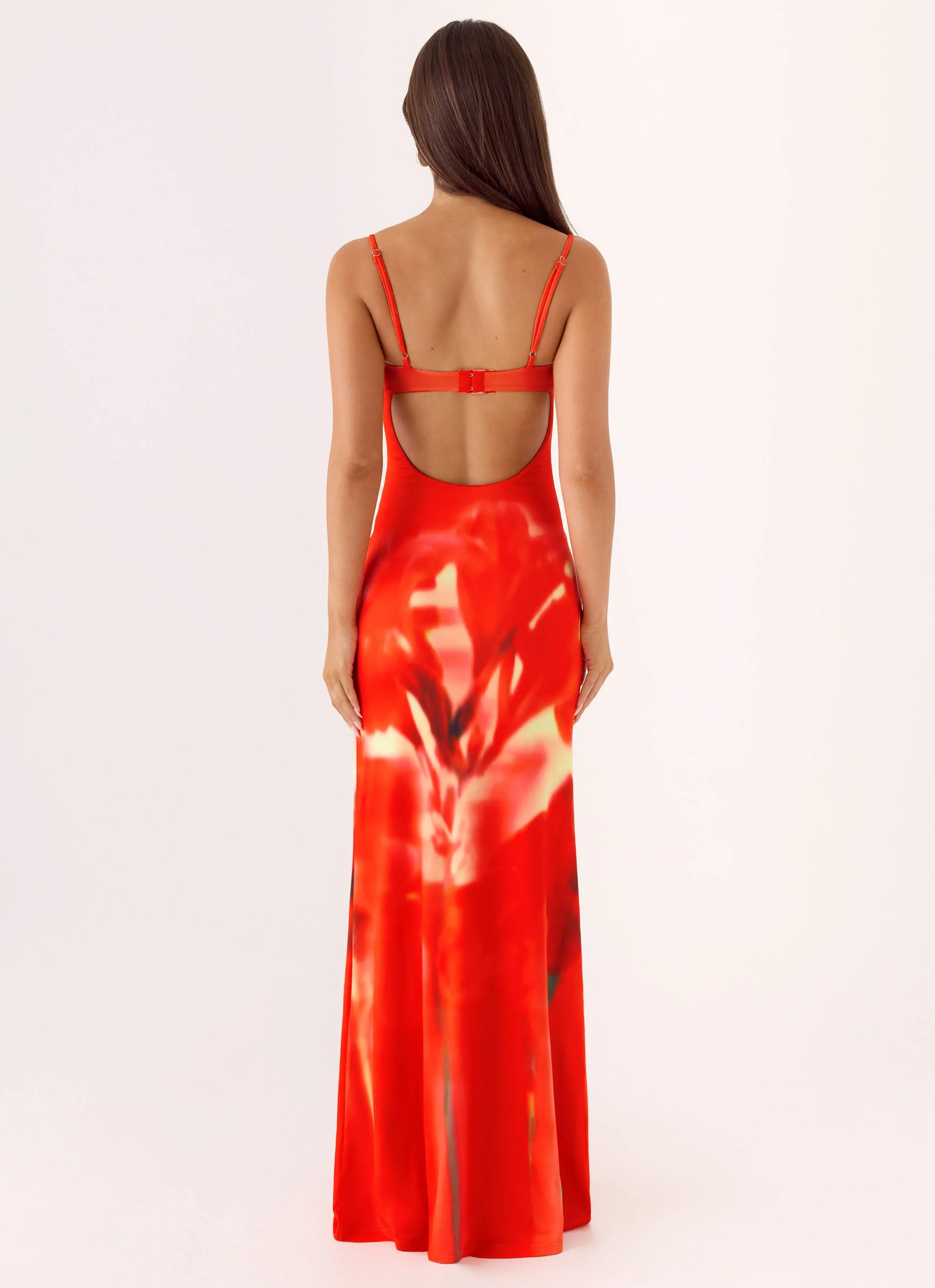 Vamonos Maxi Dress - Fire Petal - Image 3