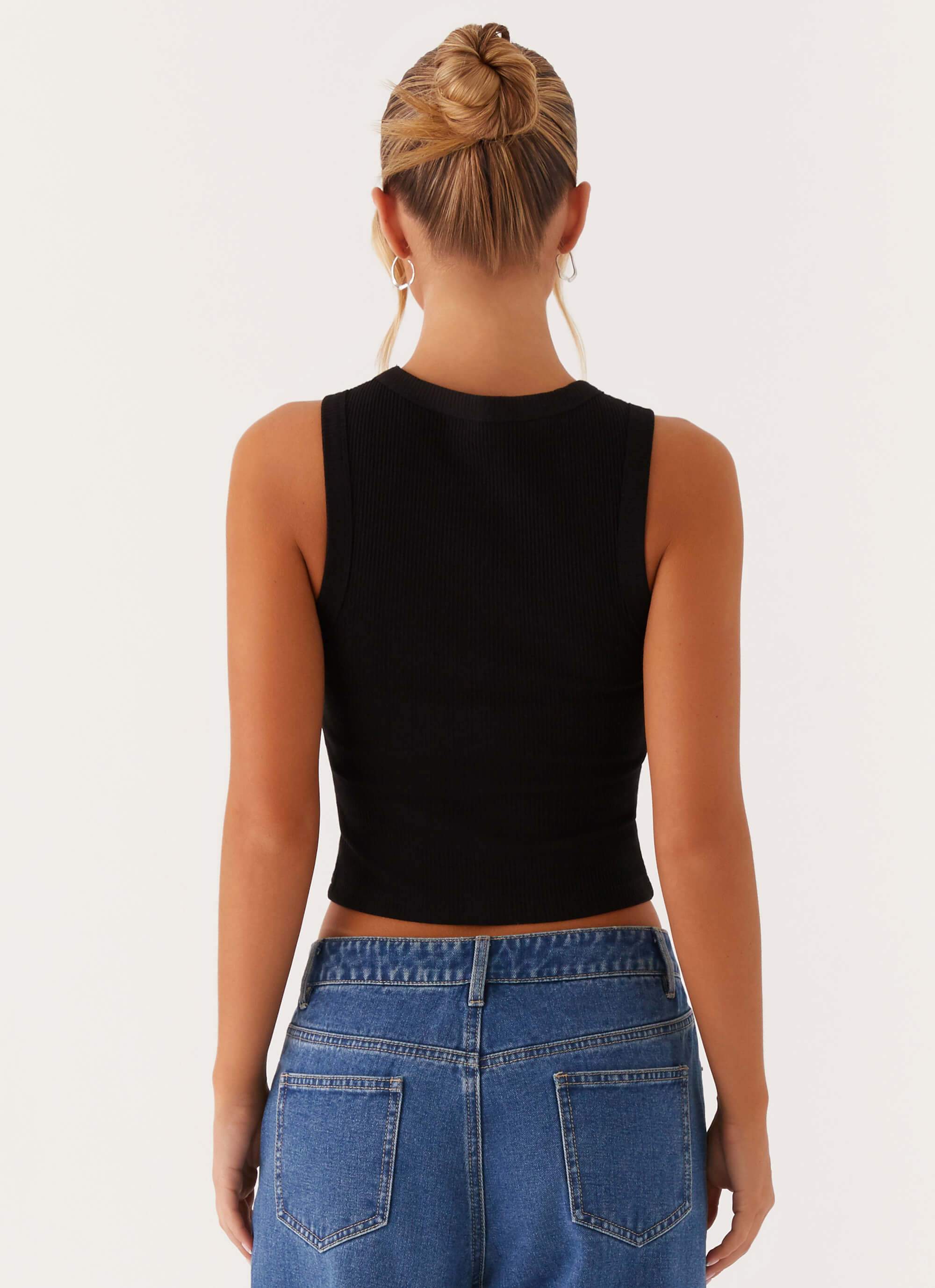 Veda Tank Top - Black - Image 5