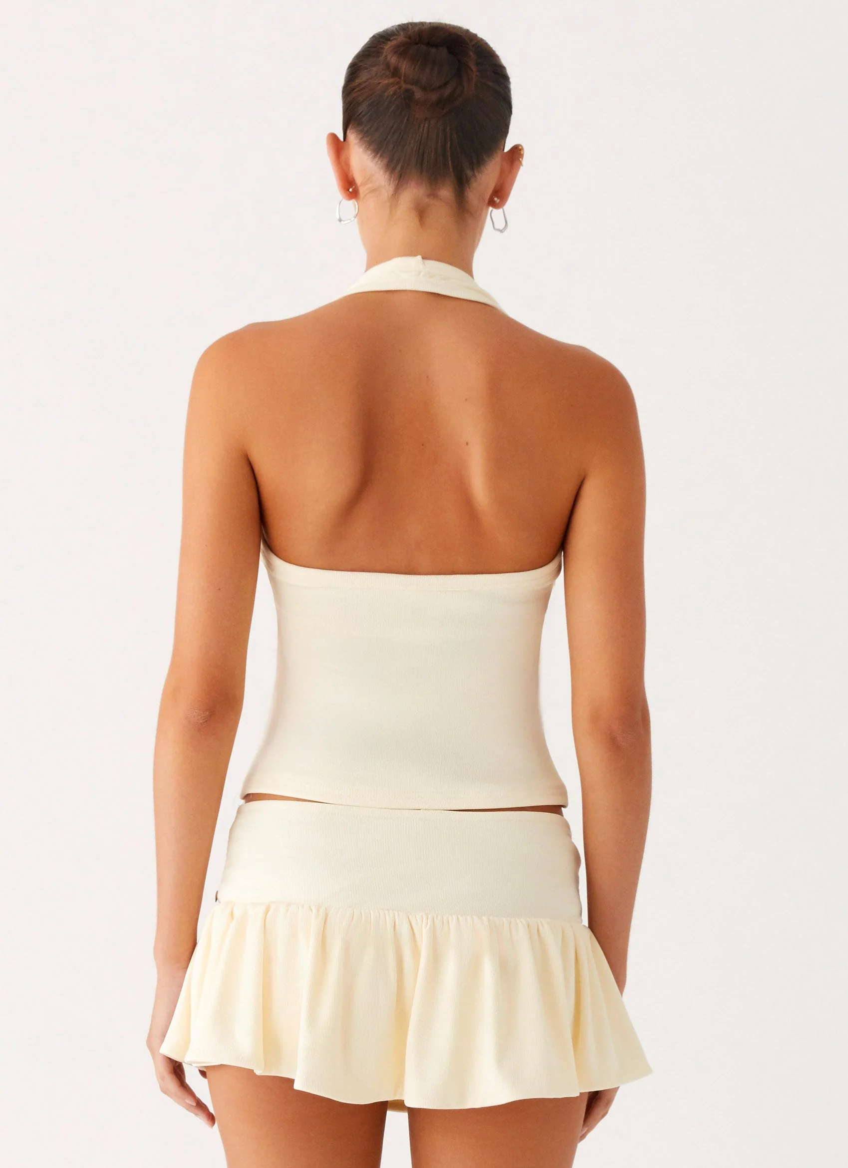 Vegas Nights Halter Neck Top - Yellow - Image 4