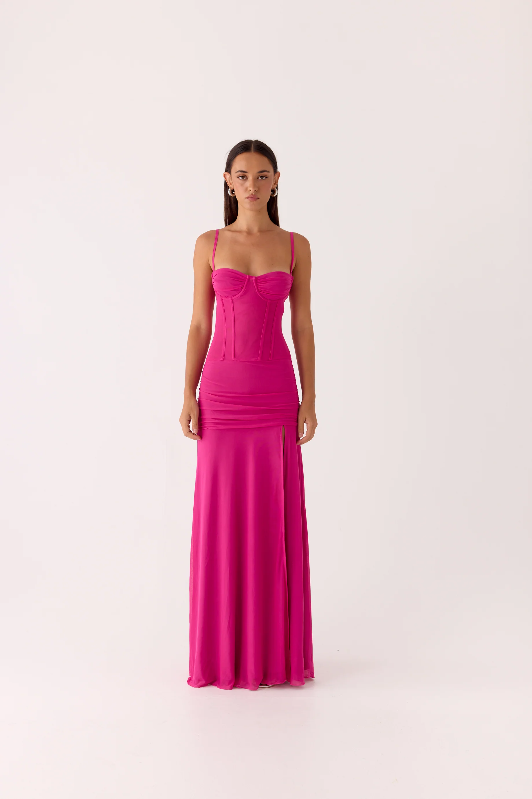 Viene Corset Maxi Dress - Fuchsia - Image 10