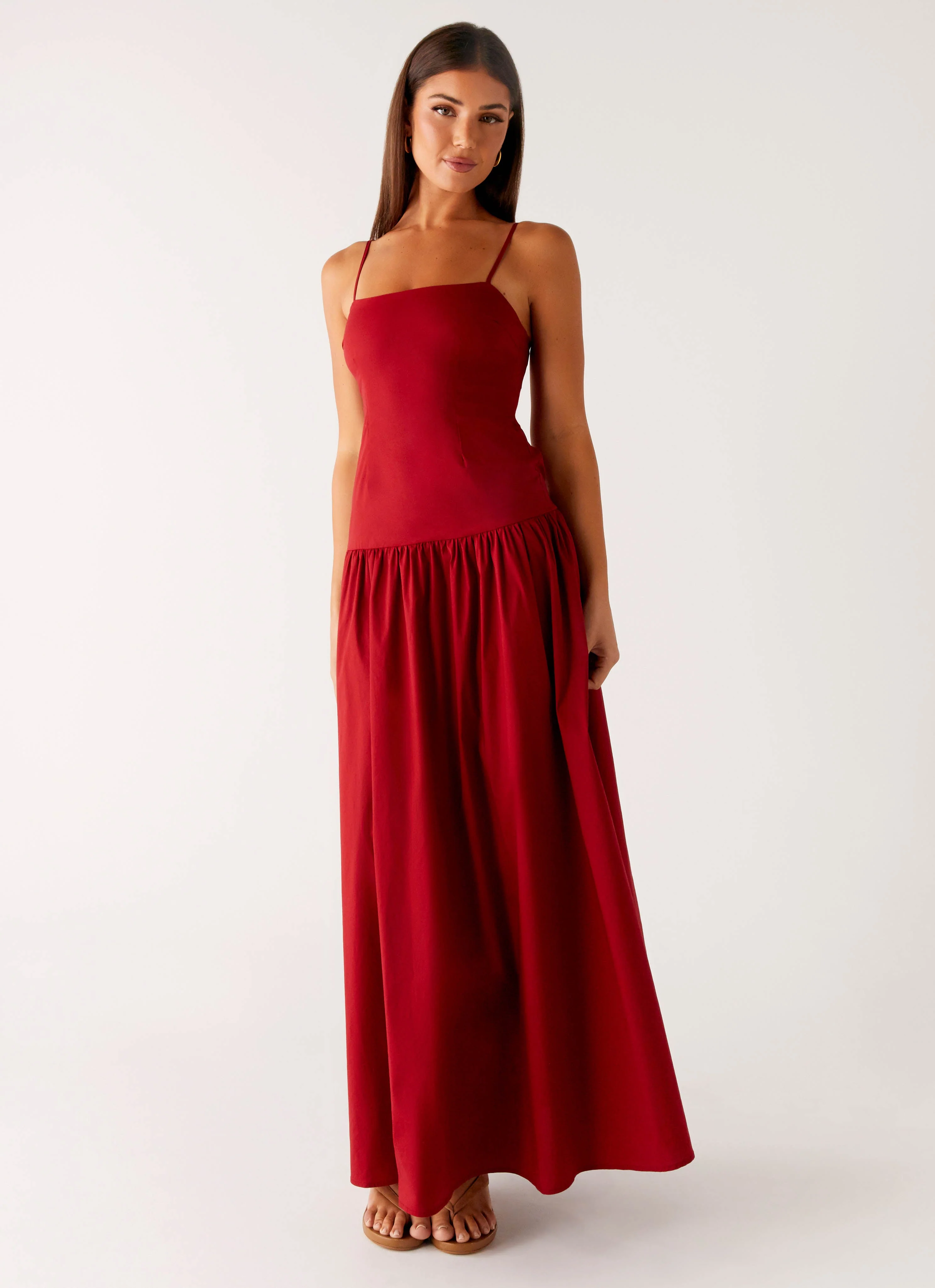 Vince Cami Maxi Dress - Deep Red - Image 6
