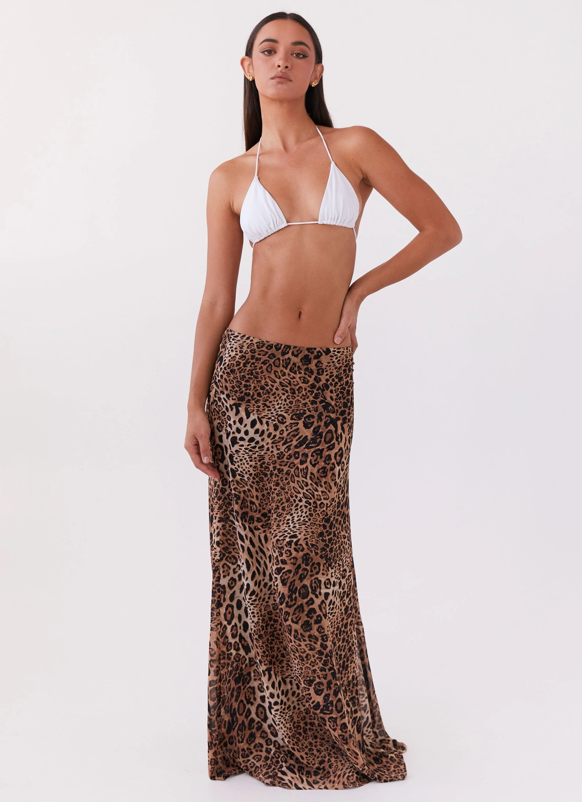 Violetta Maxi Skirt - Leopard - Image 2