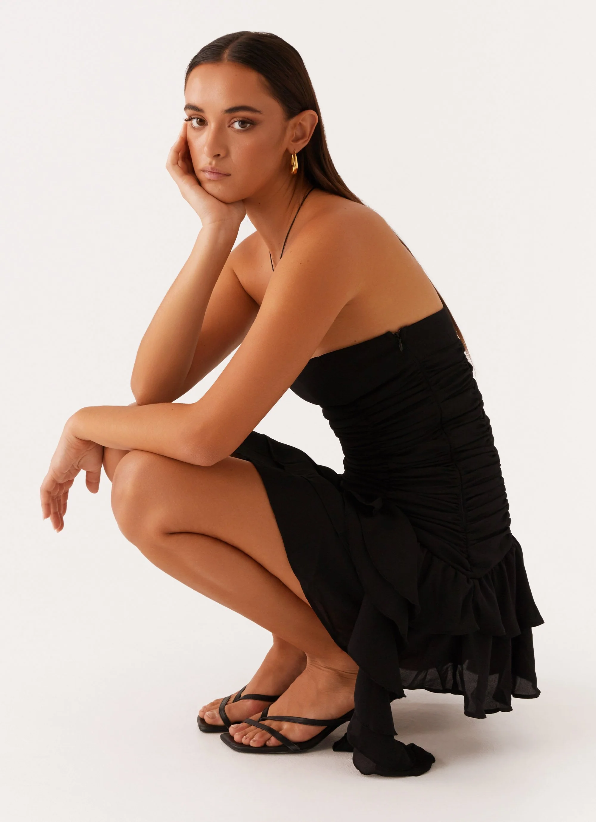 Viviana Mini Dress - Black - Image 5