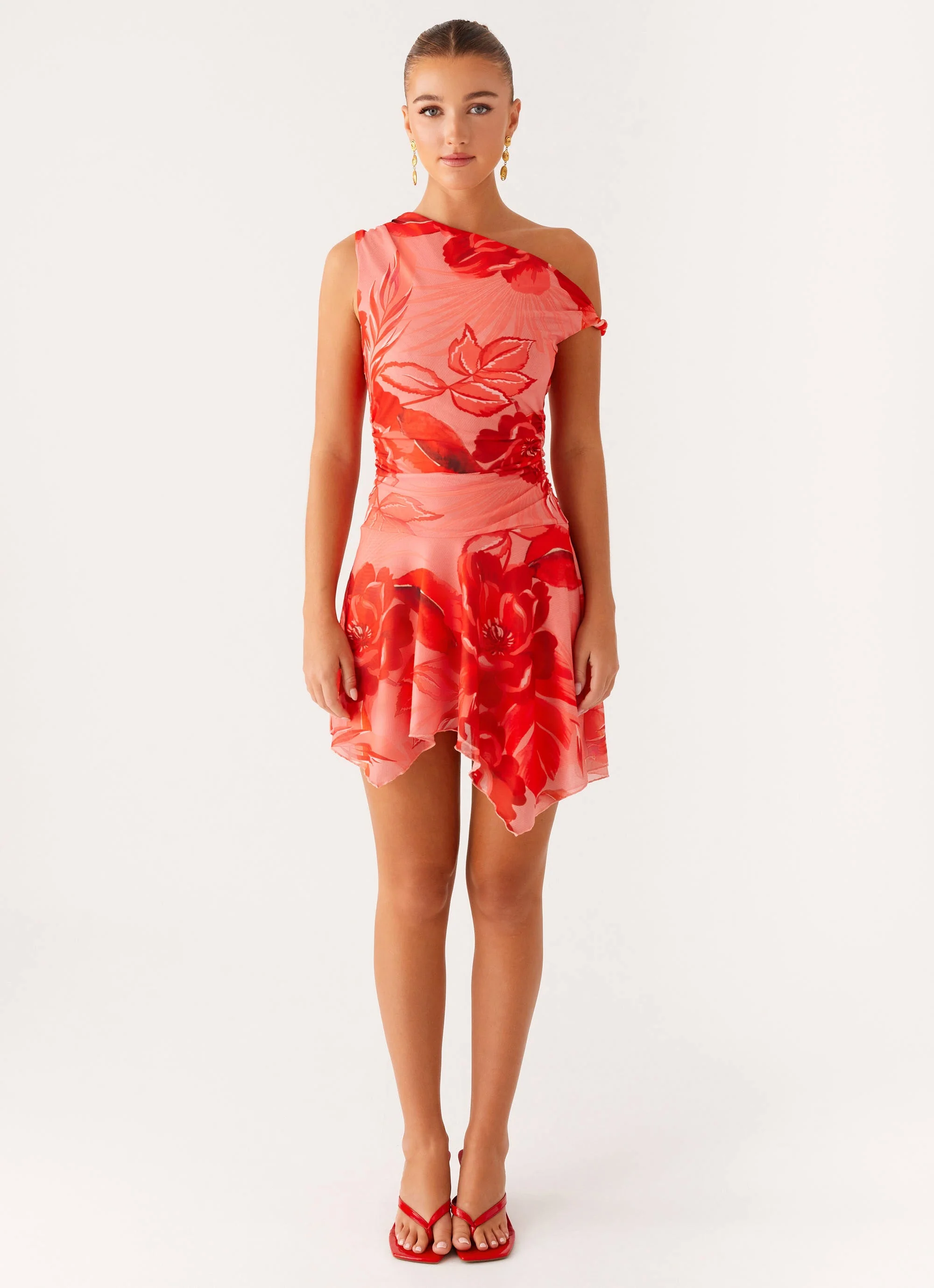 Wade Mini Dress - Sicily Sunsets Print - Image 2