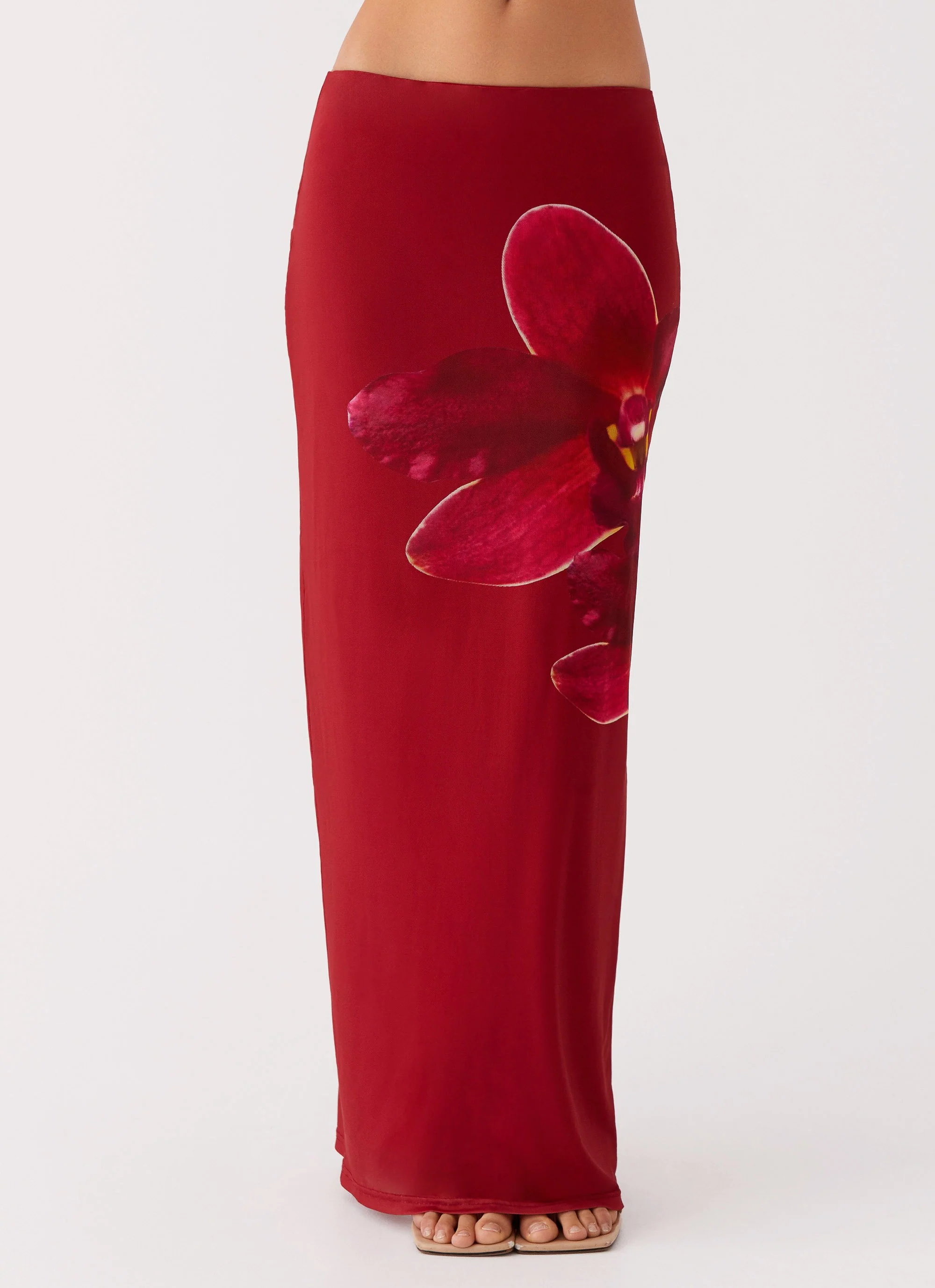 Waiting For Dawn Mesh Maxi Skirt - Rosa - Image 5