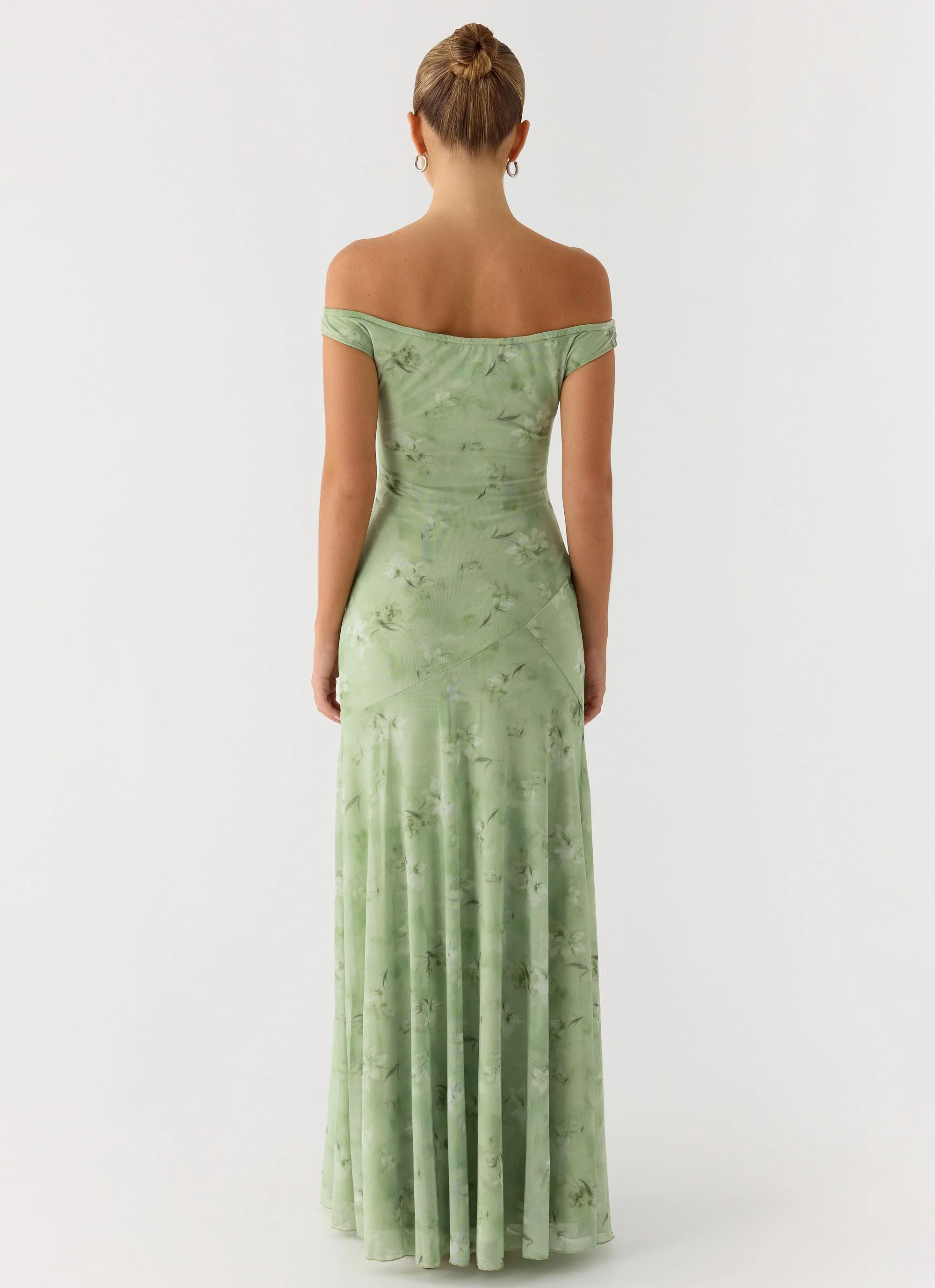 Wasting Time Maxi Dress - Blurred Lime - Image 3