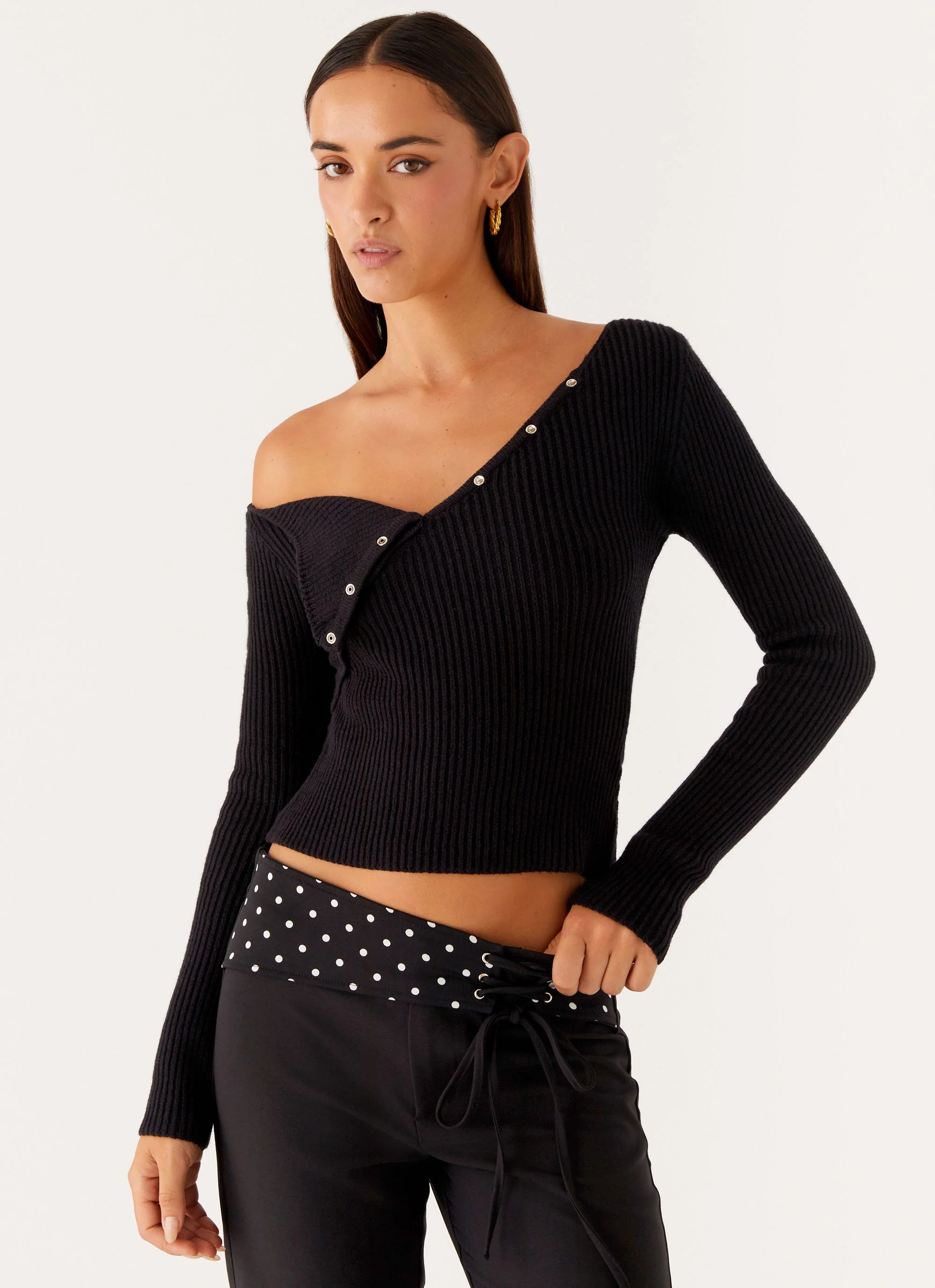 Waverly Knit Top - Black - Image 5