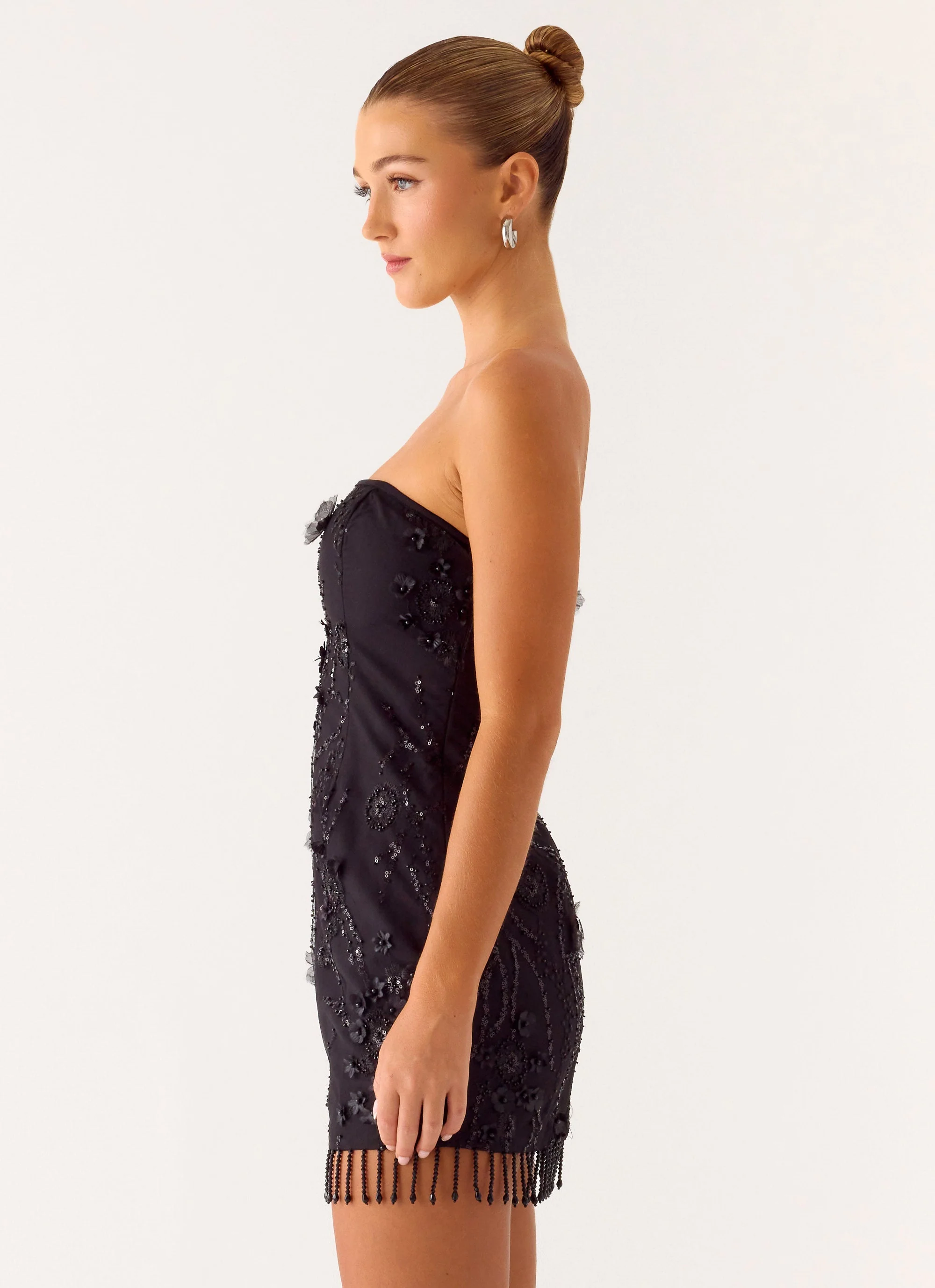 Wear My Kiss Mini Dress - Black - Image 3