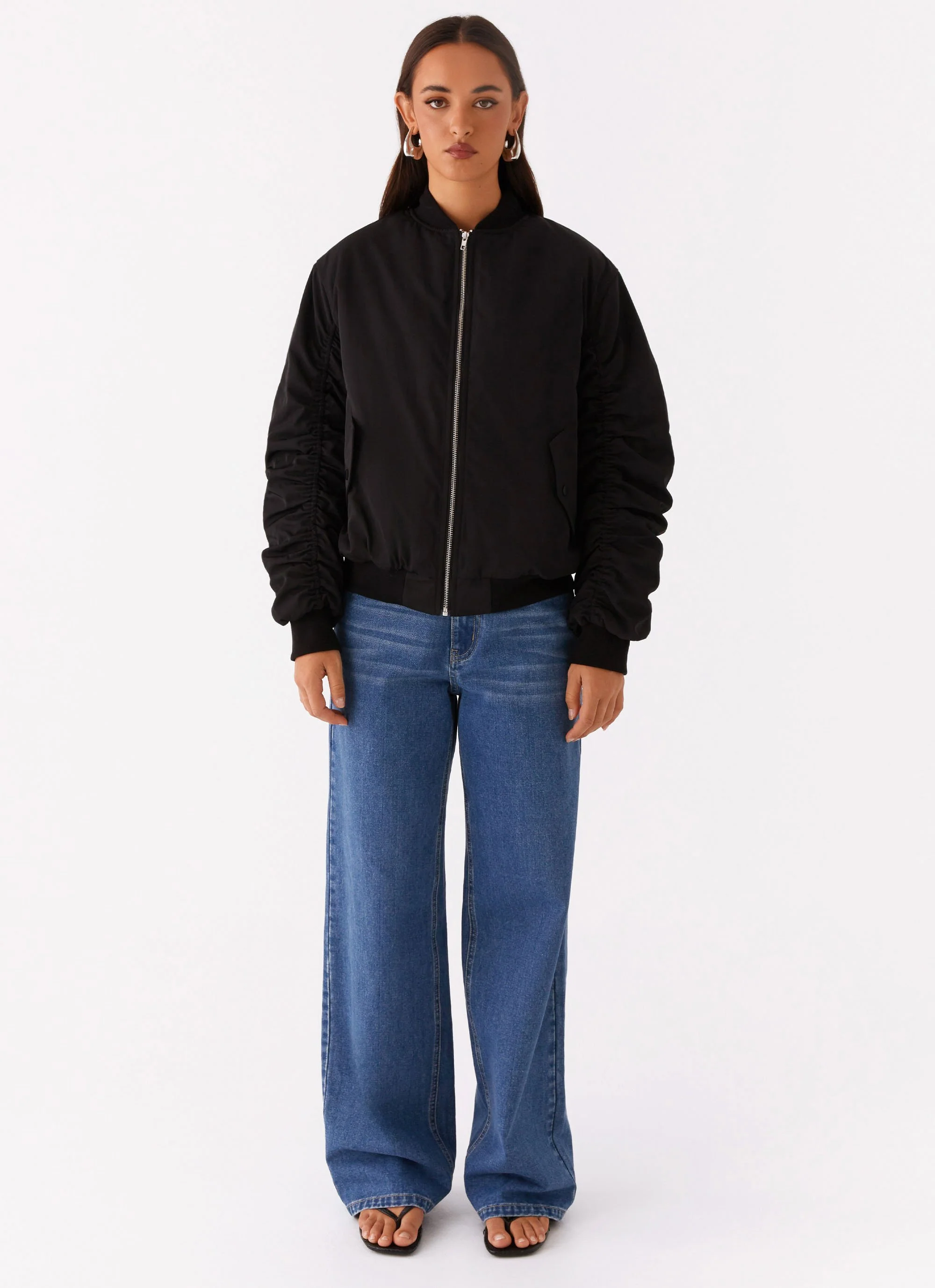 Webster Bomber Jacket - Black - Image 2