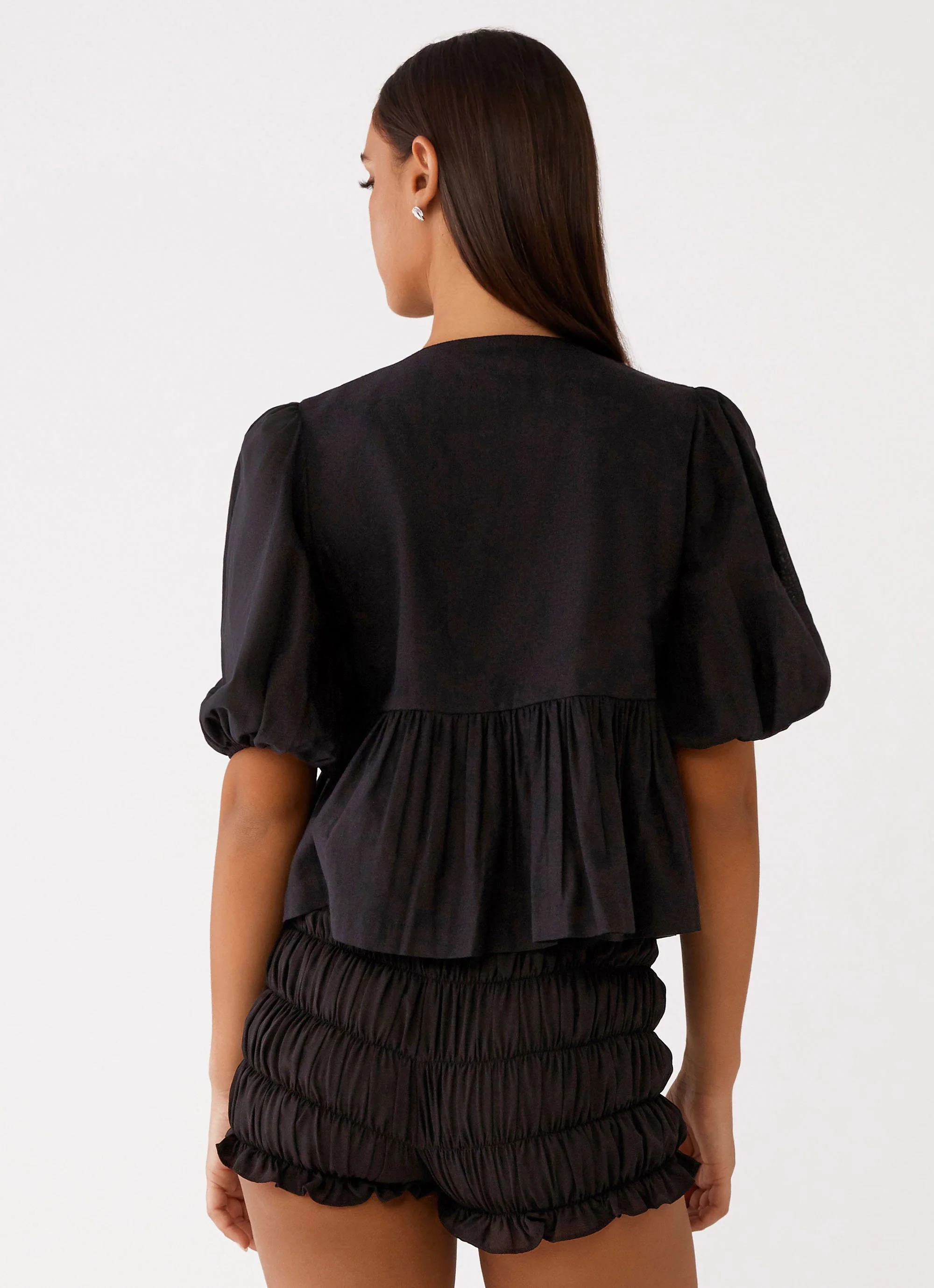 Western Wind Tie Top - Black - Image 4