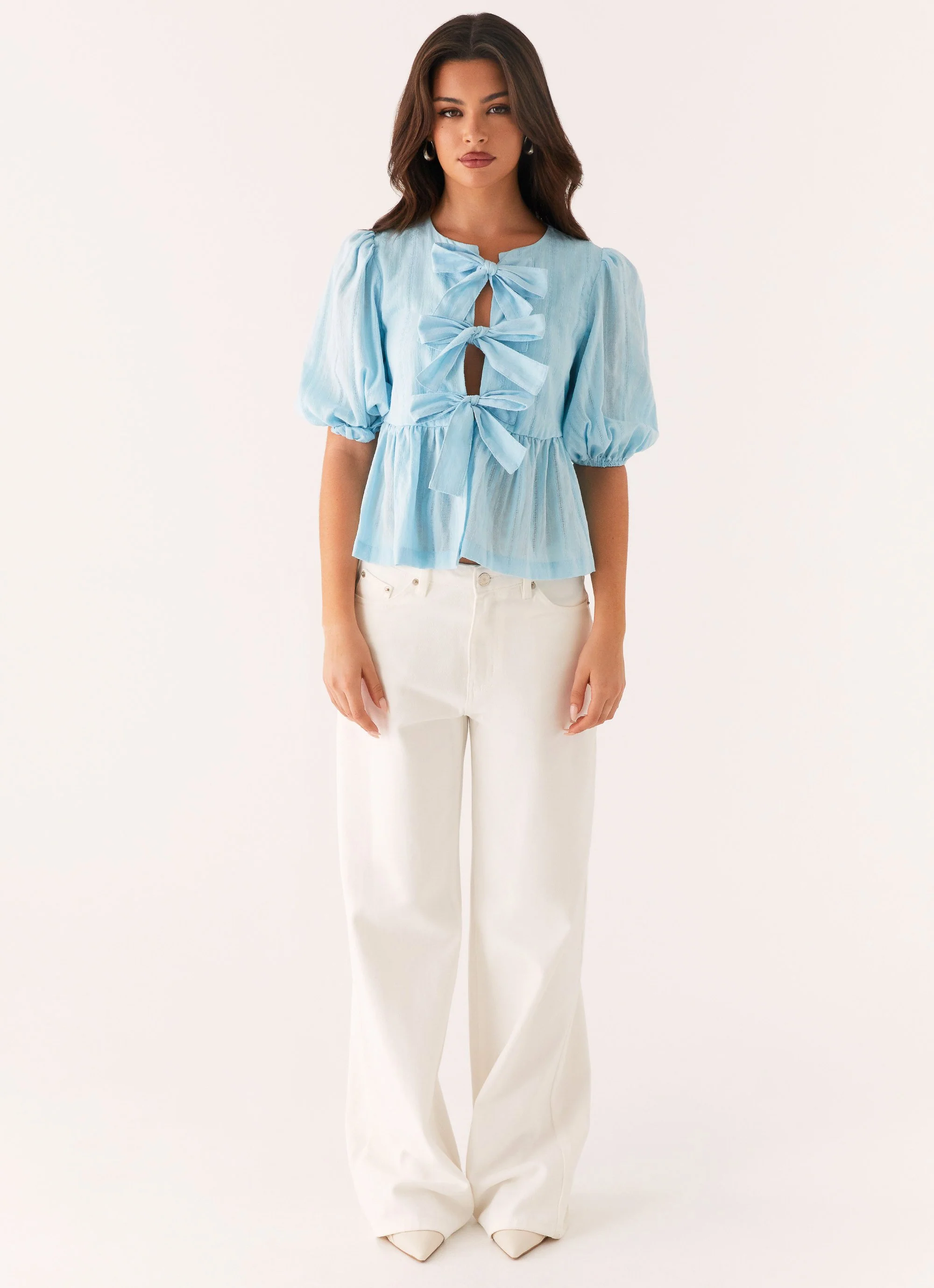 Western Wind Tie Top - Blue - Image 2