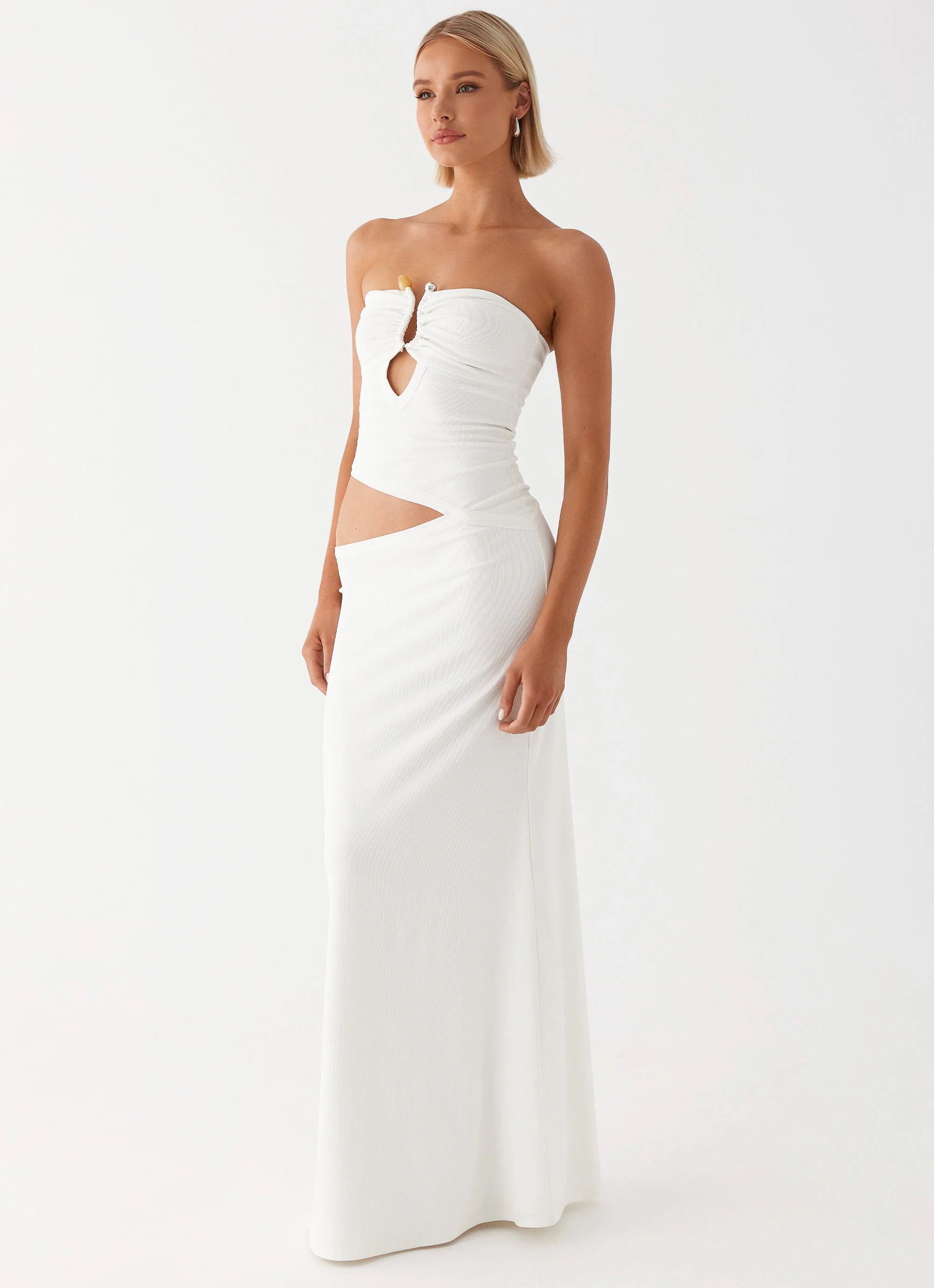 Wild Roses Maxi Dress - White - Image 3