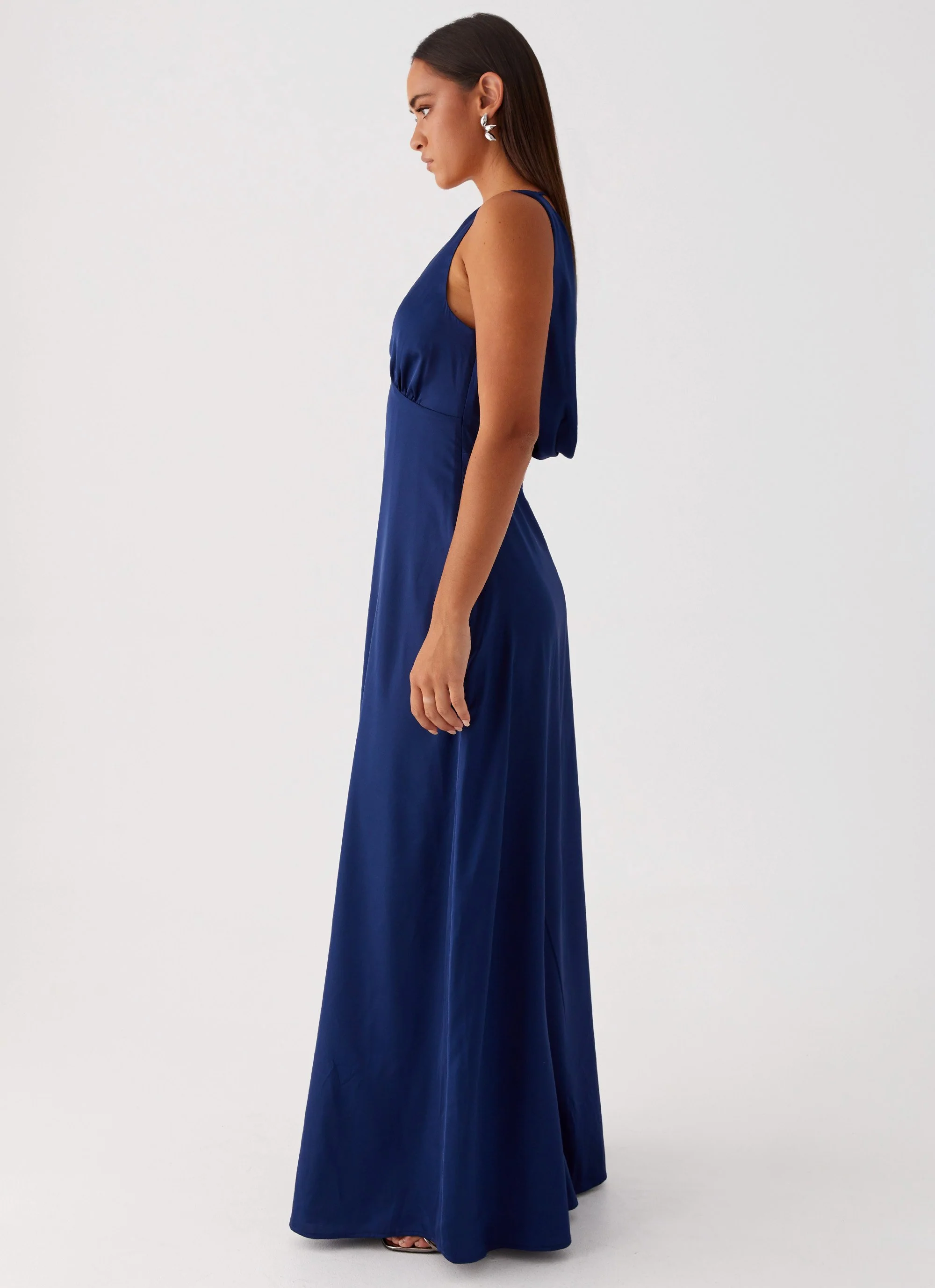 Winnie Cowl Back Maxi Dress - Navy - Image 3