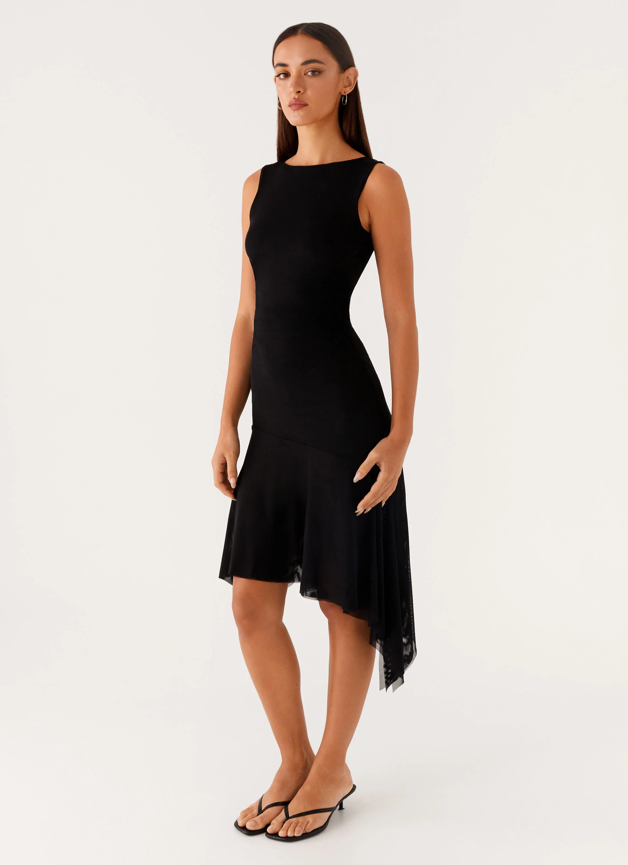 Winona Midi Dress - Black - Image 3