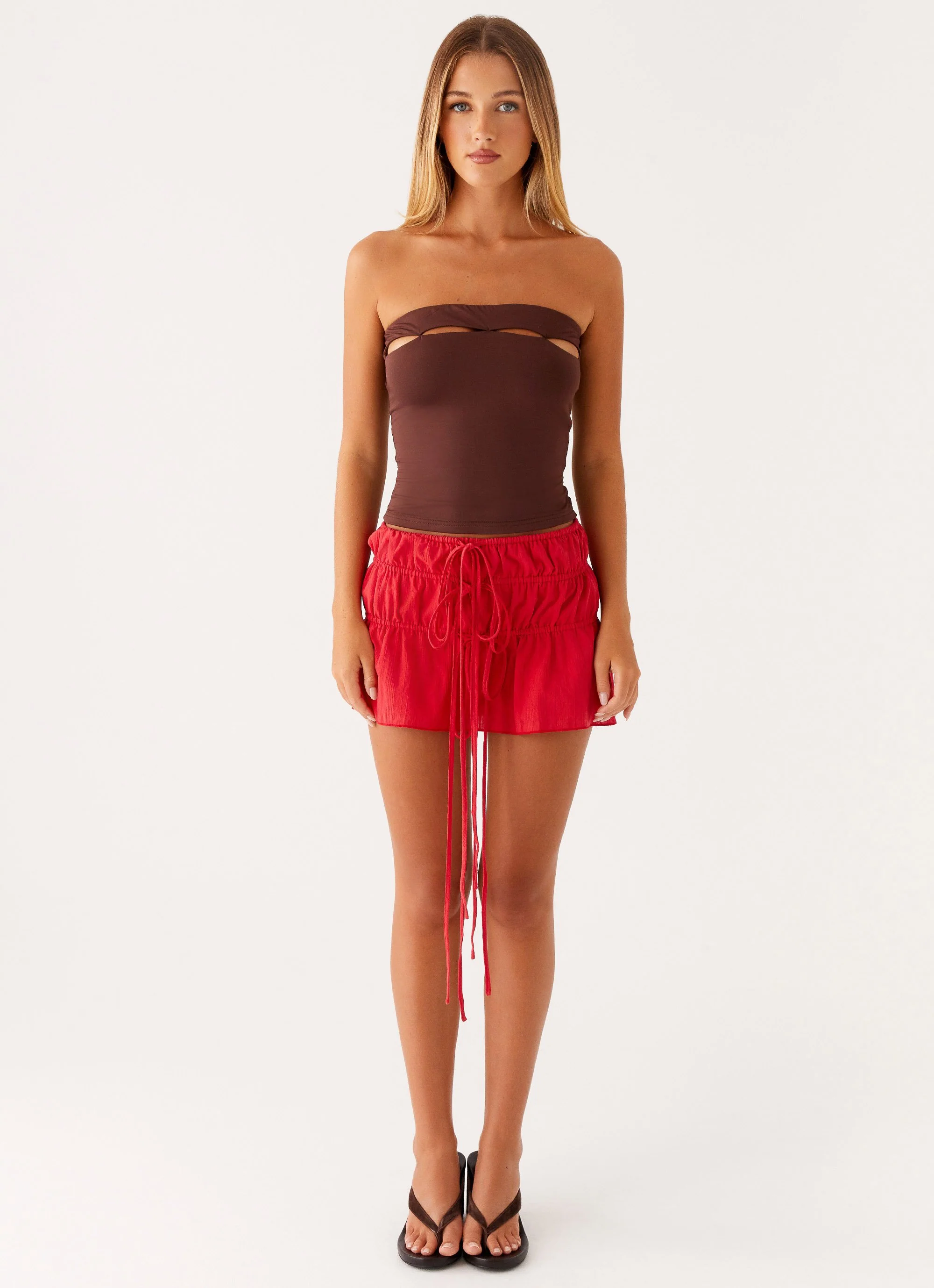 Winsley Mini Skirt - Red - Image 3