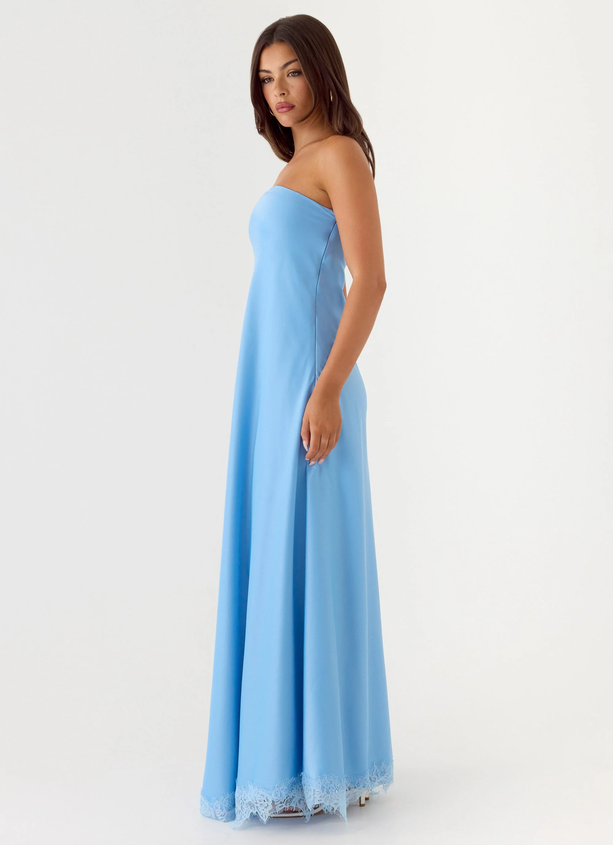 Yanina Strapless Maxi Dress - Blue - Image 2