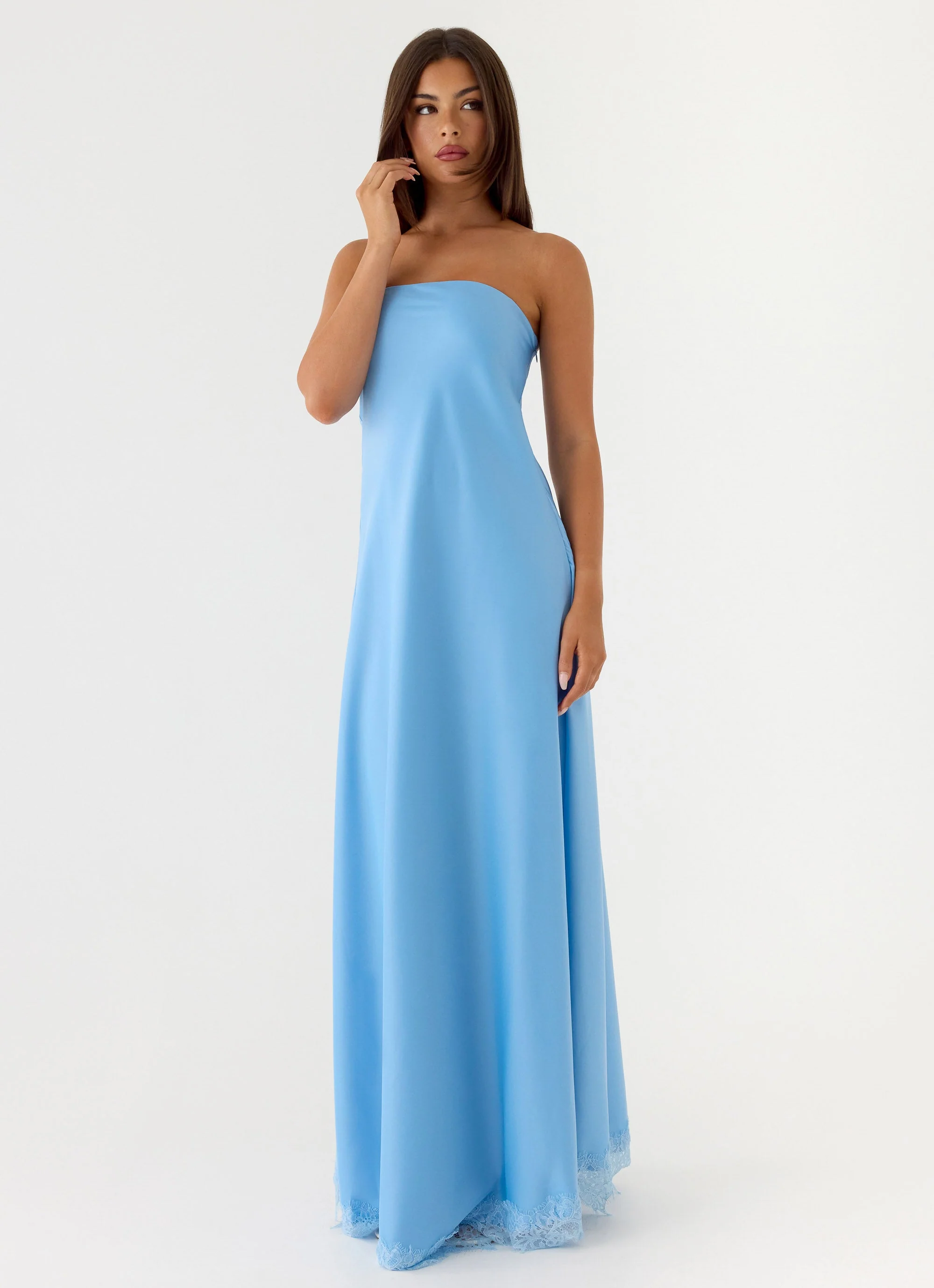 Yanina Strapless Maxi Dress - Blue - Image 4