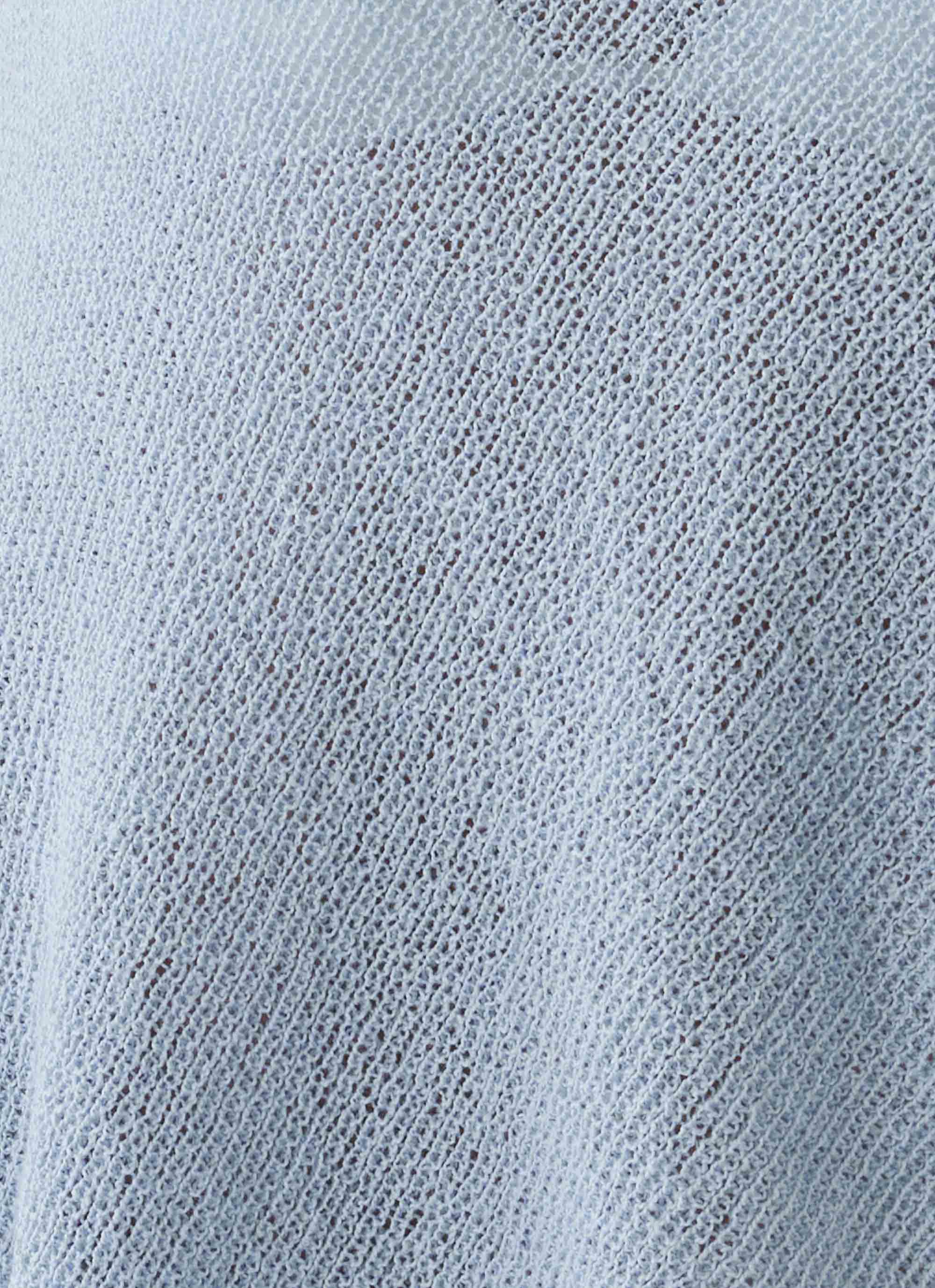 Yas Knit Cape - Blue - Image 5