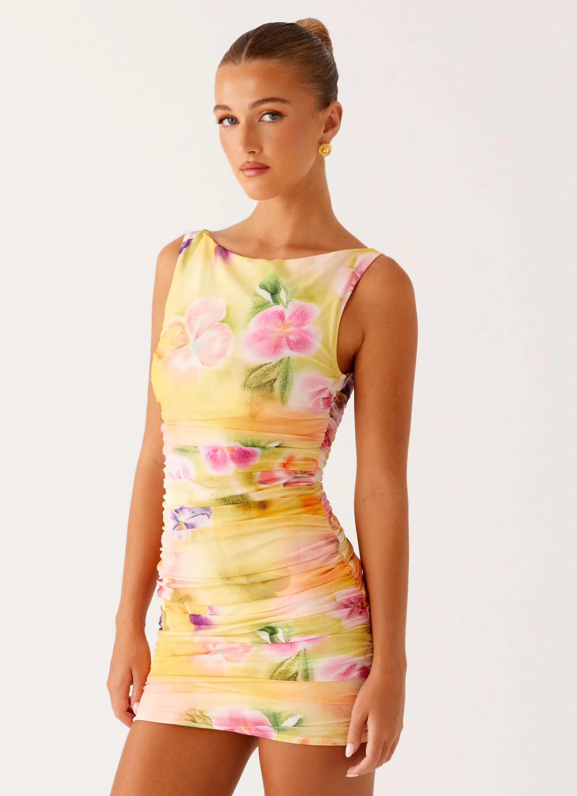 Yennifer Mini Dress - Sunburst Floral - Image 4