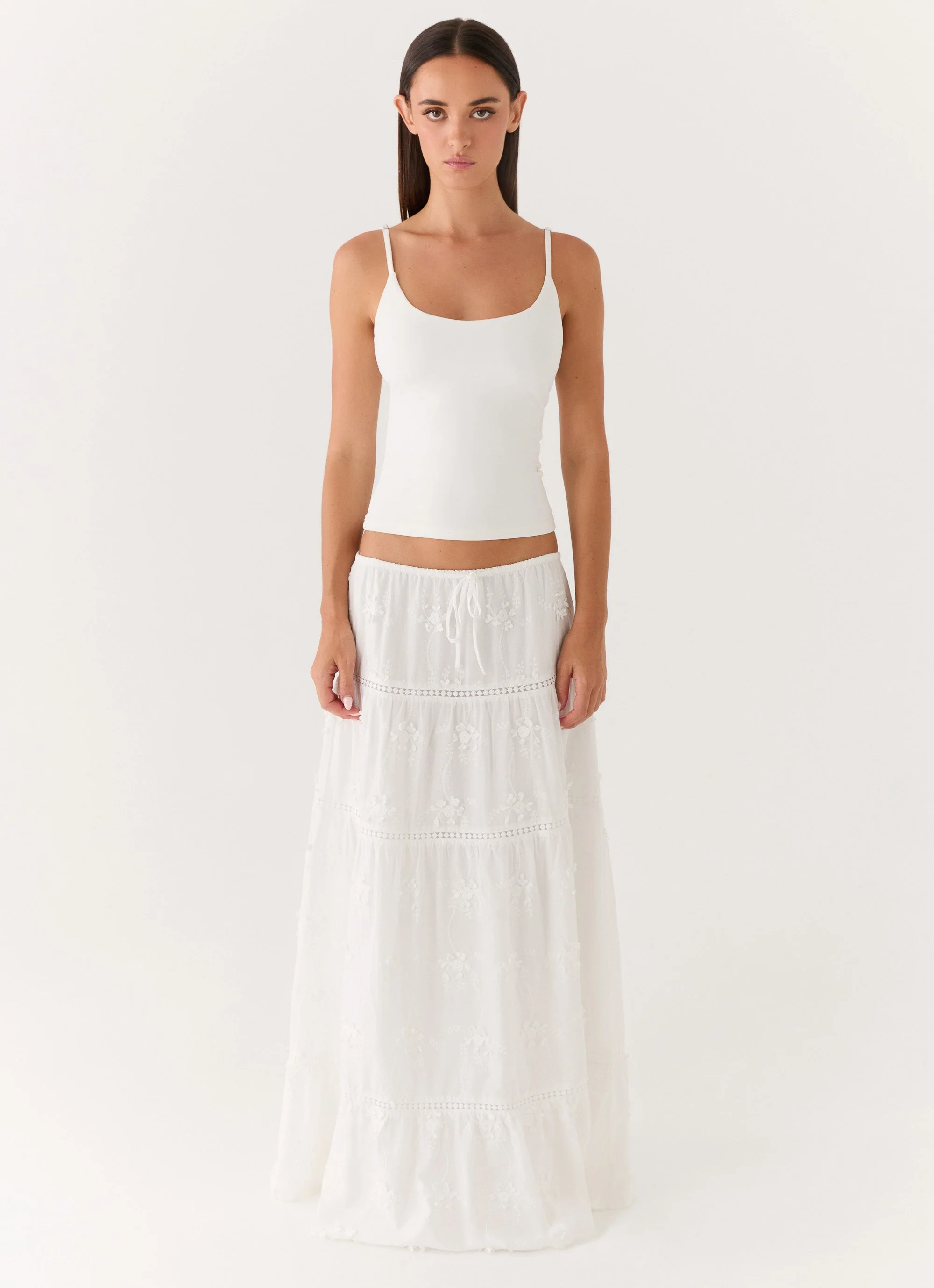 Yours To Keep Maxi Skirt - White - Image 4