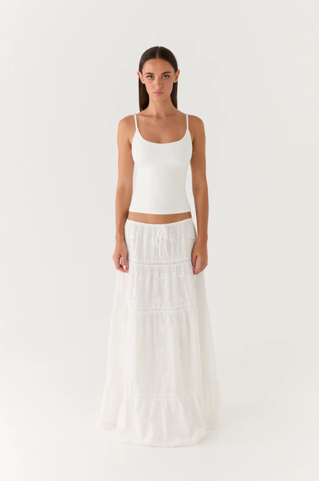 Yours To Keep Maxi Skirt - White - Image 7