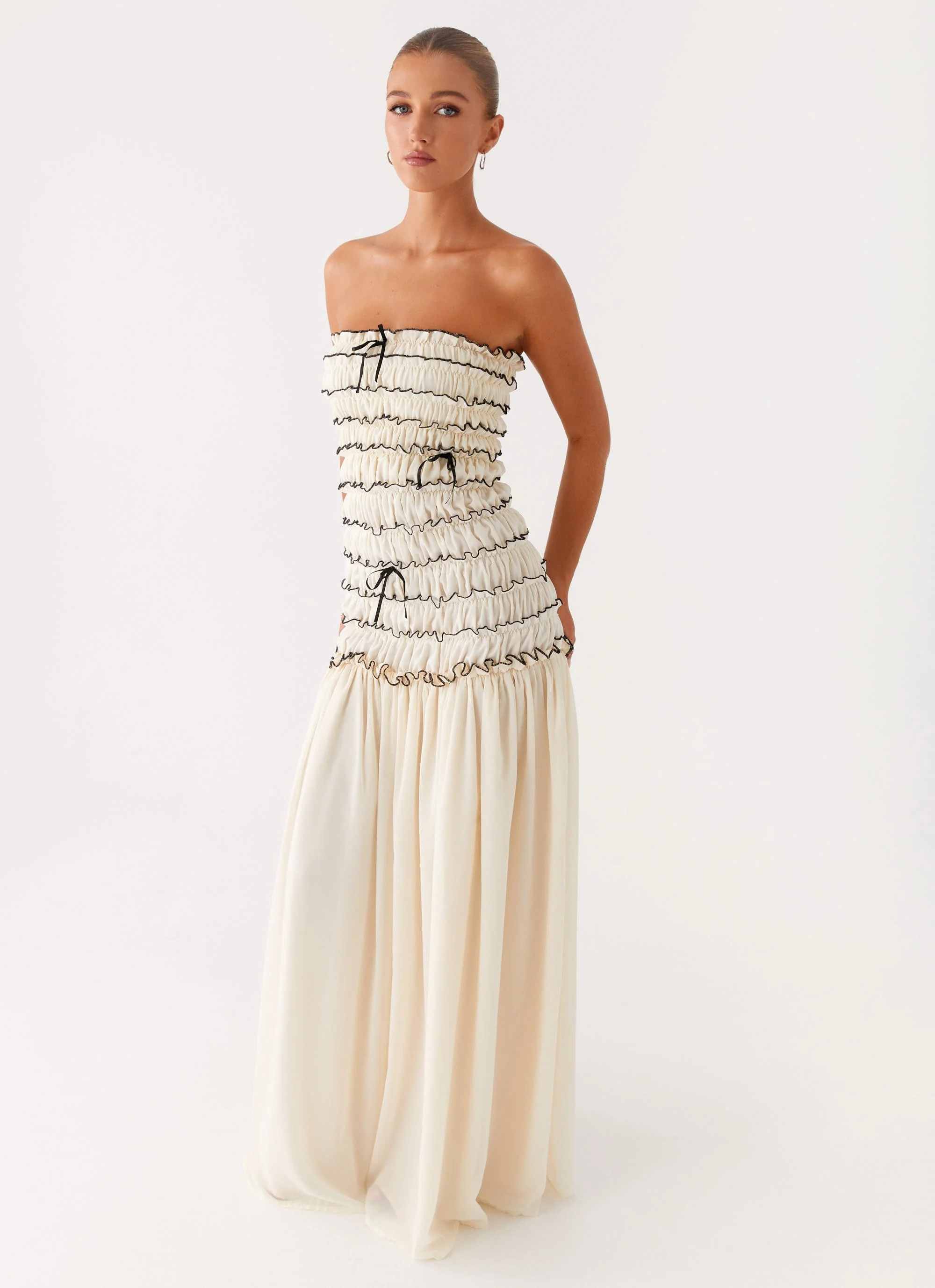 Zariah Maxi Dress - Ivory - Image 5