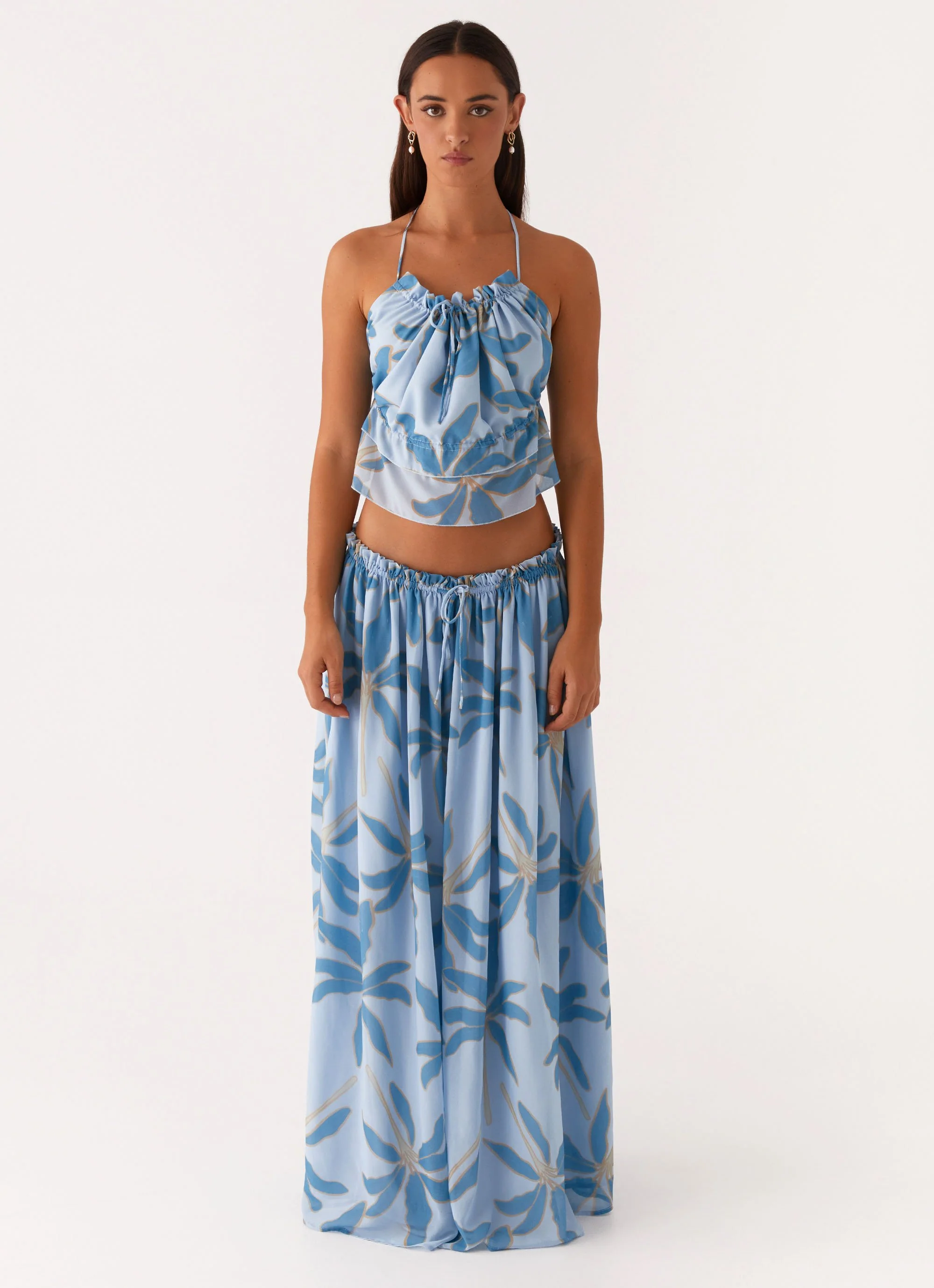 Zaya Backless Top - Opulent Blue - Image 2
