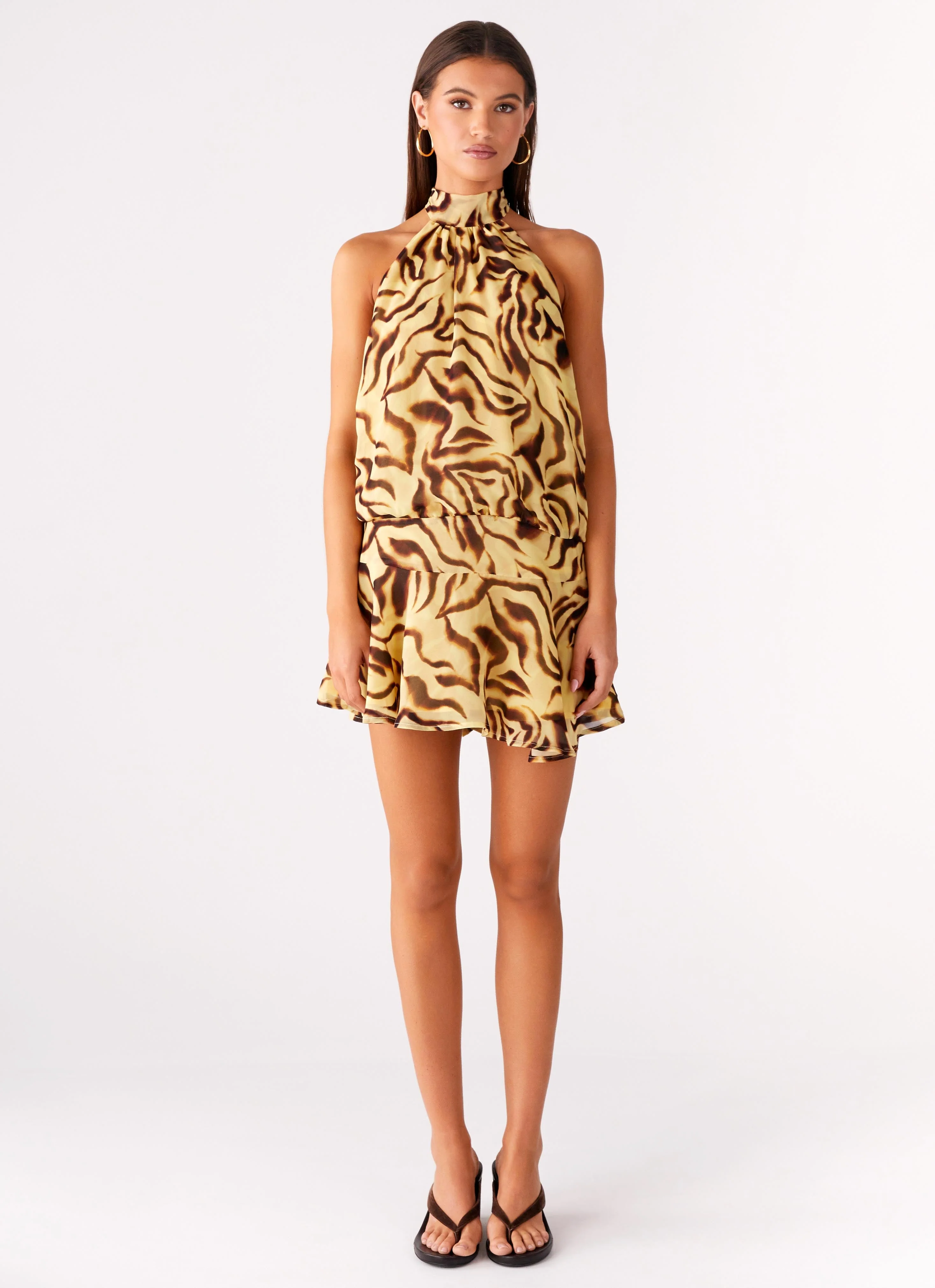 Zulla Backless Mini Dress - Laguna Print - Image 4
