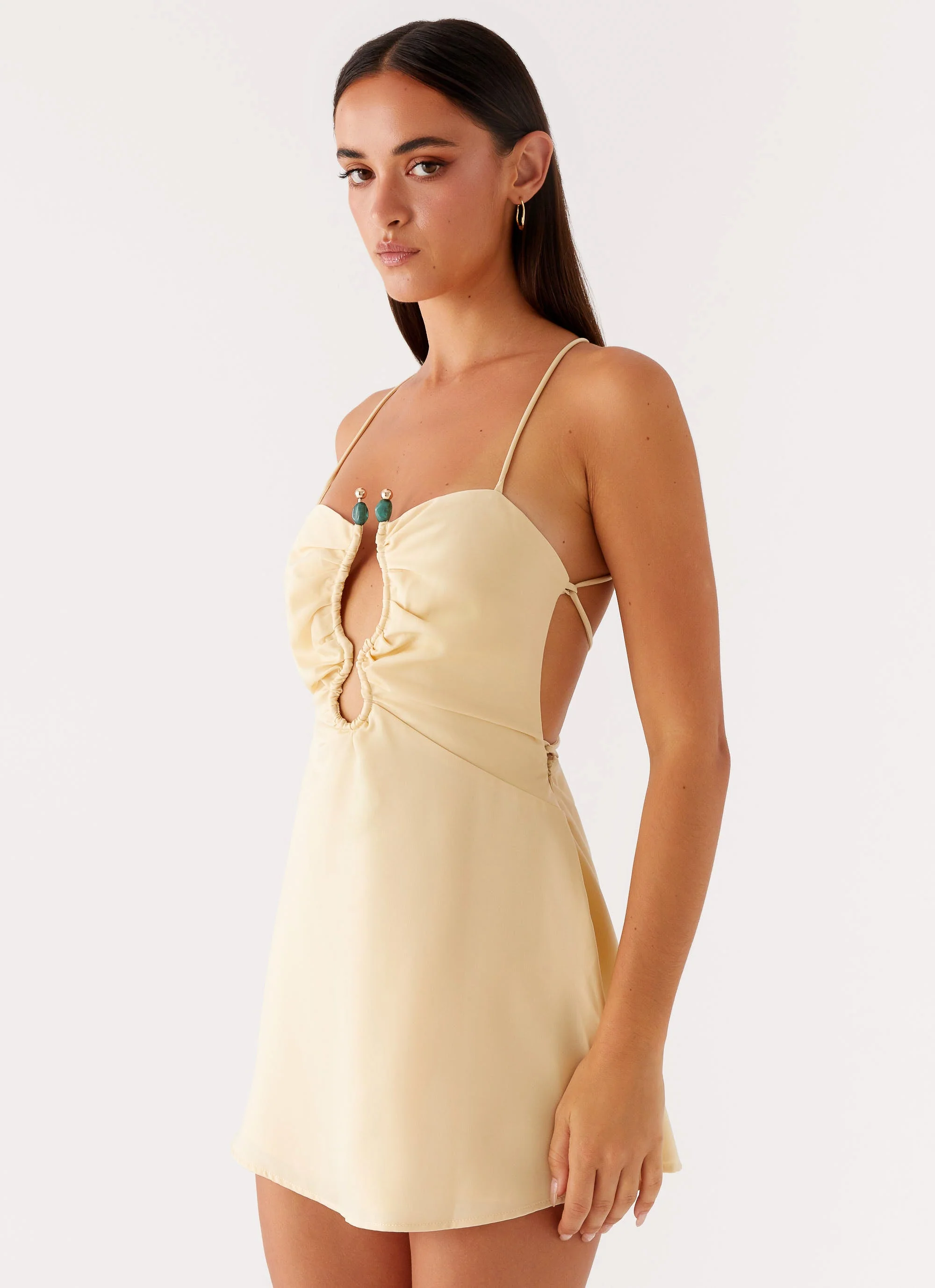 Zuma Mini Dress - Yellow - Image 5